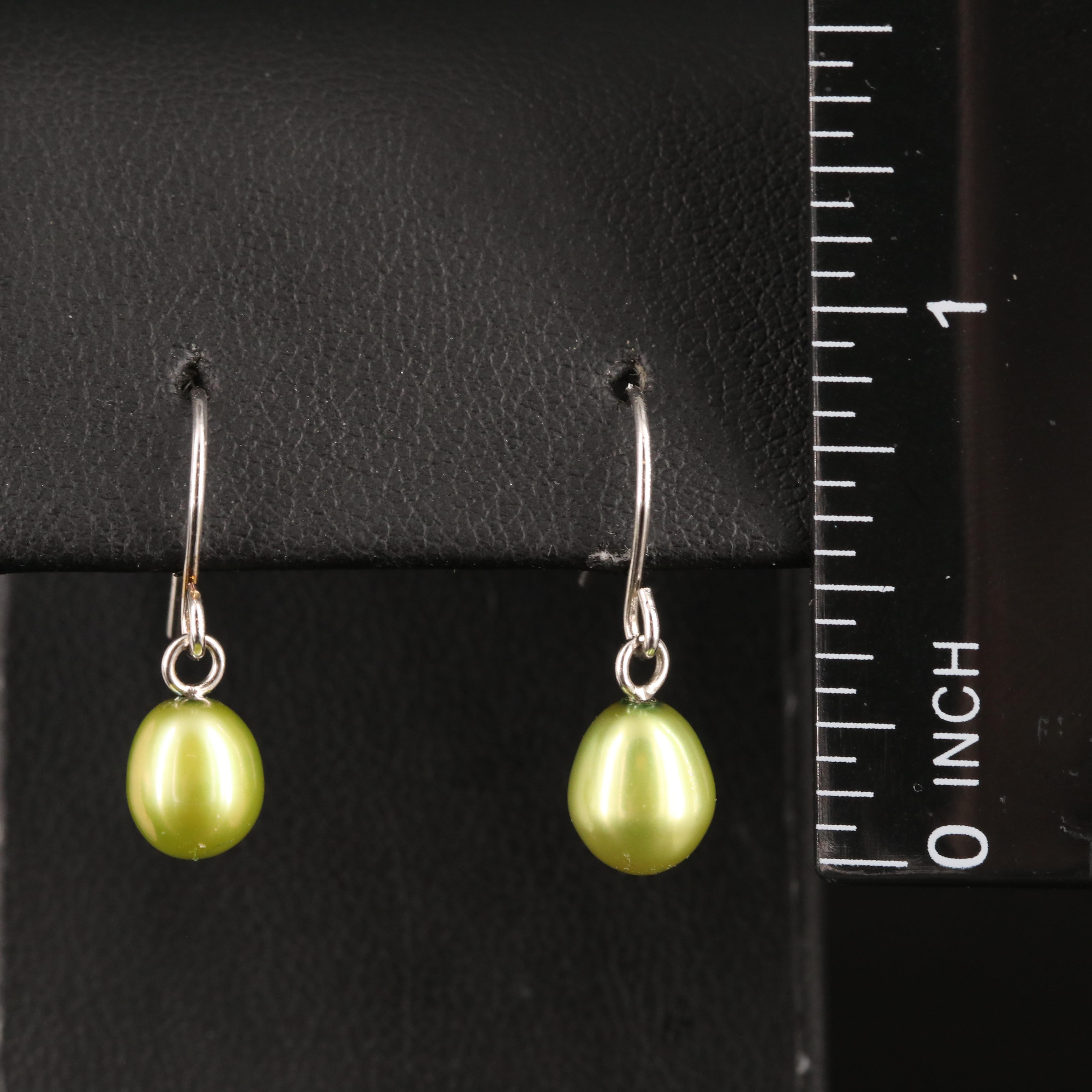 Sterling Pearl Earrings
