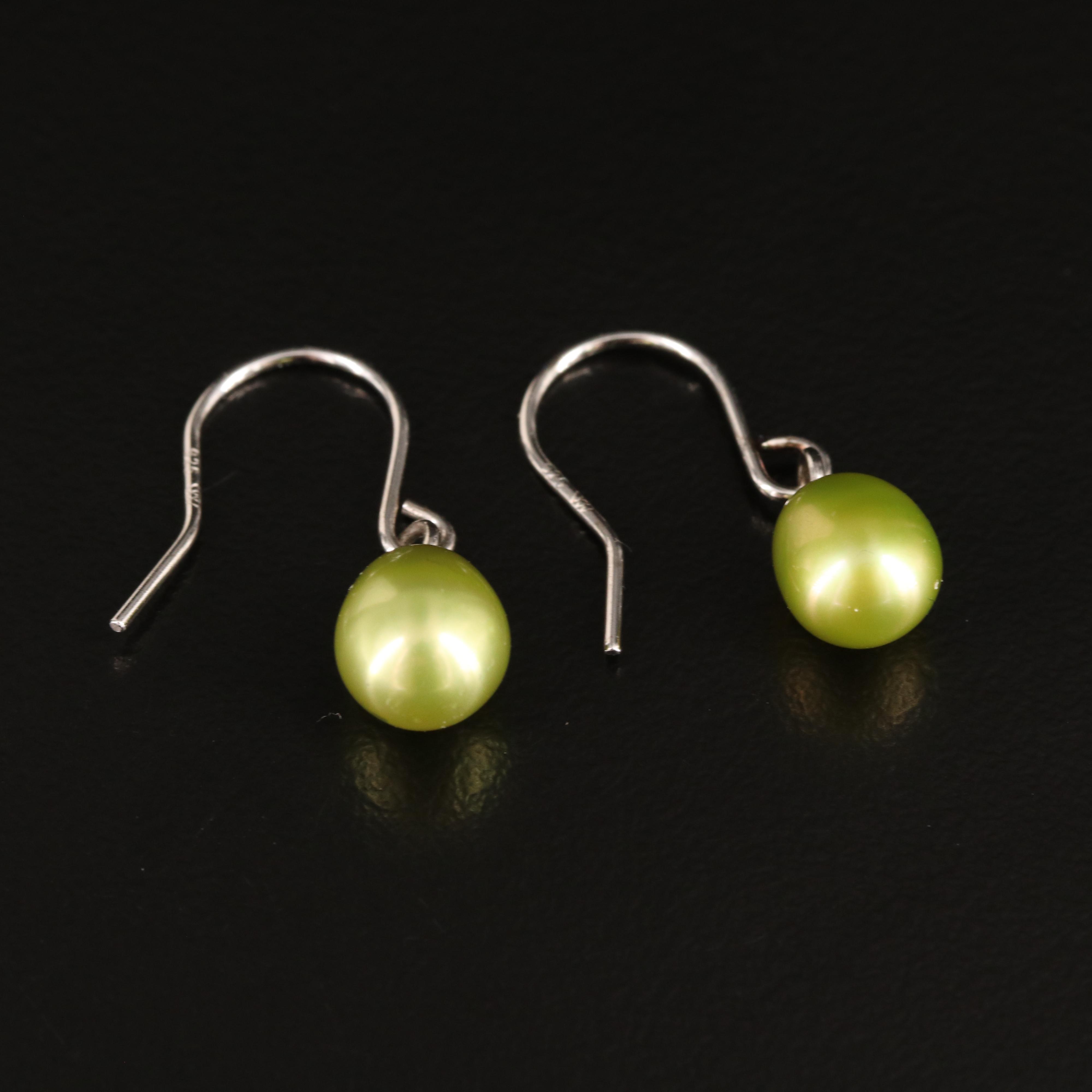 Sterling Pearl Earrings