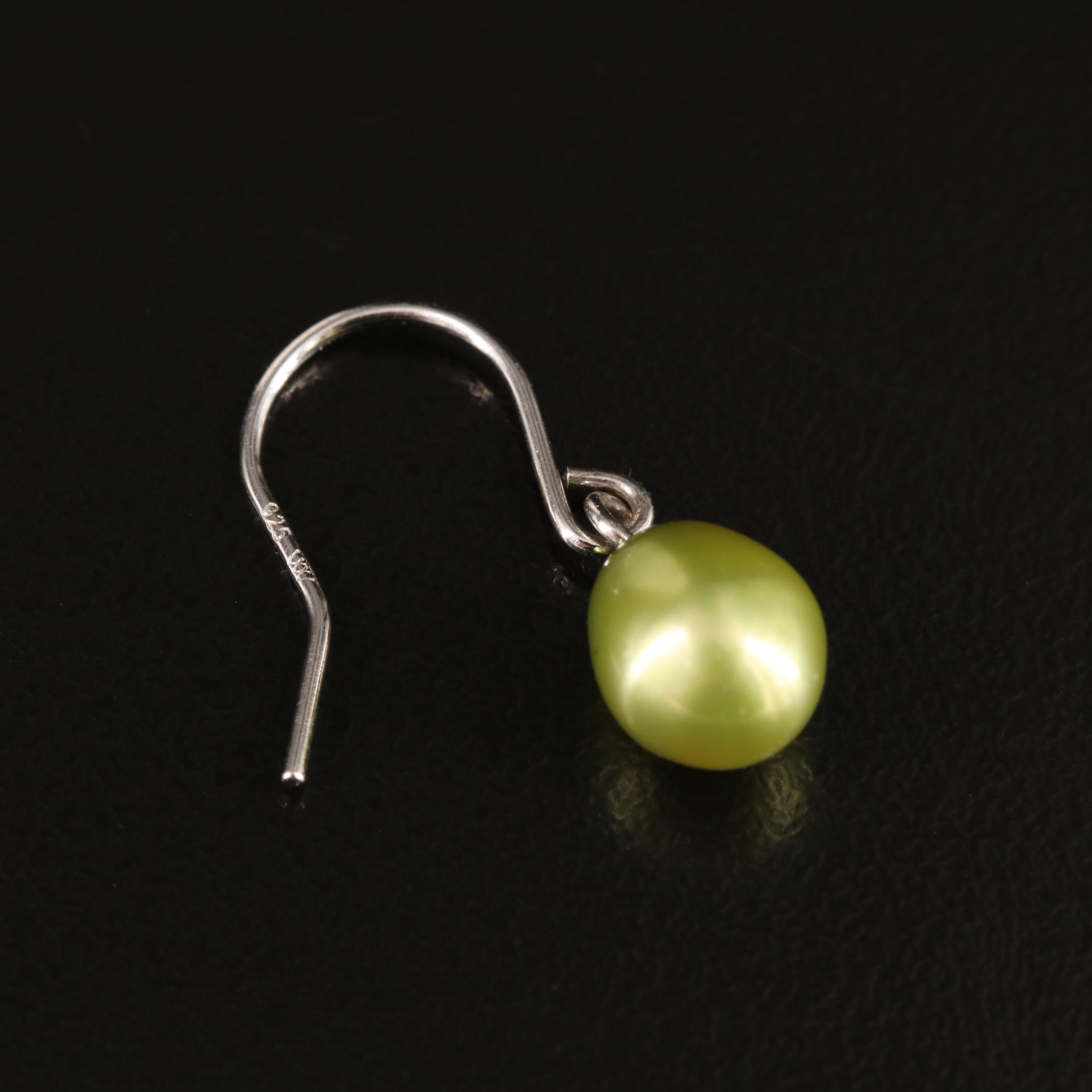 Sterling Pearl Earrings