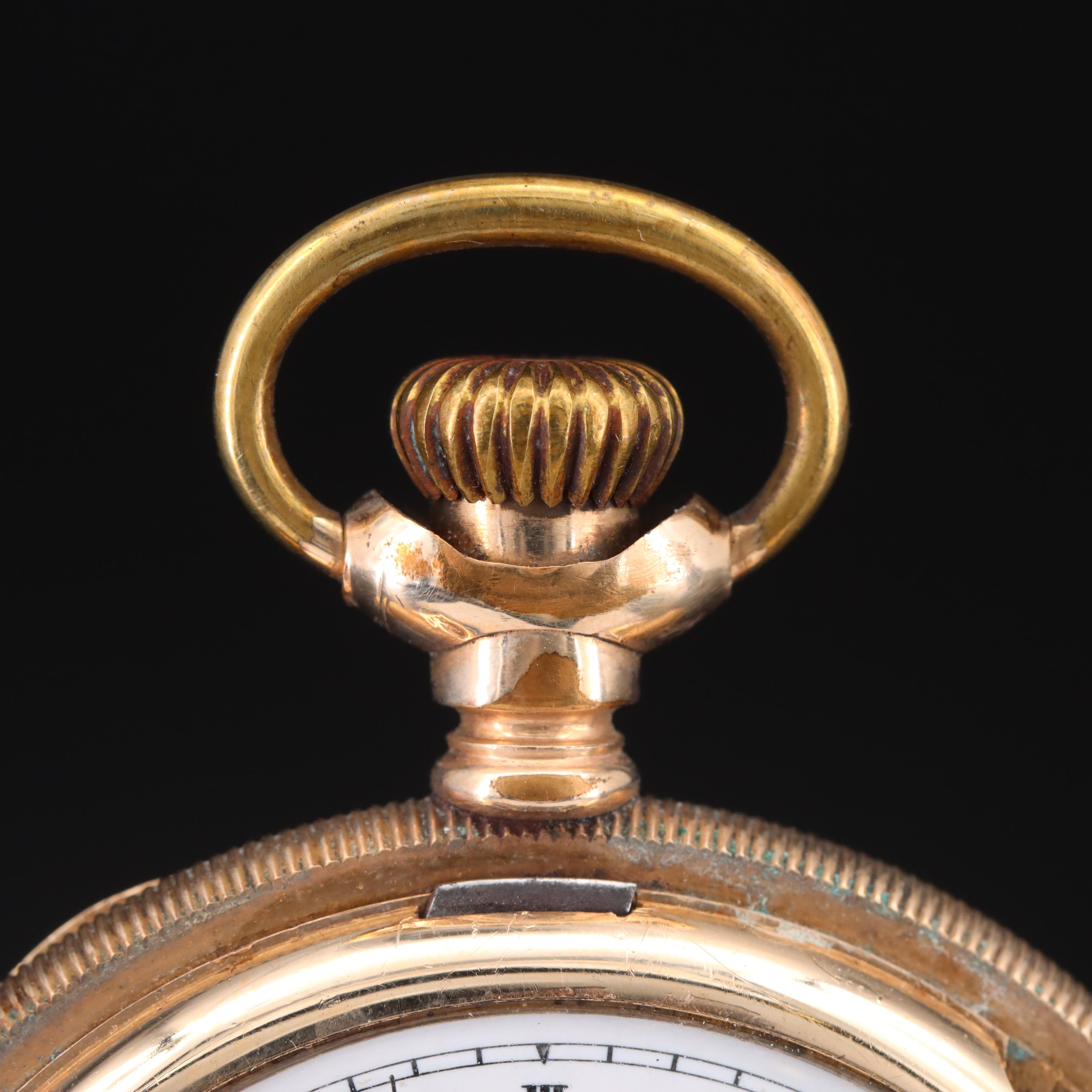 1890 Elgin Hunter Gold-Filled Pocket Watch