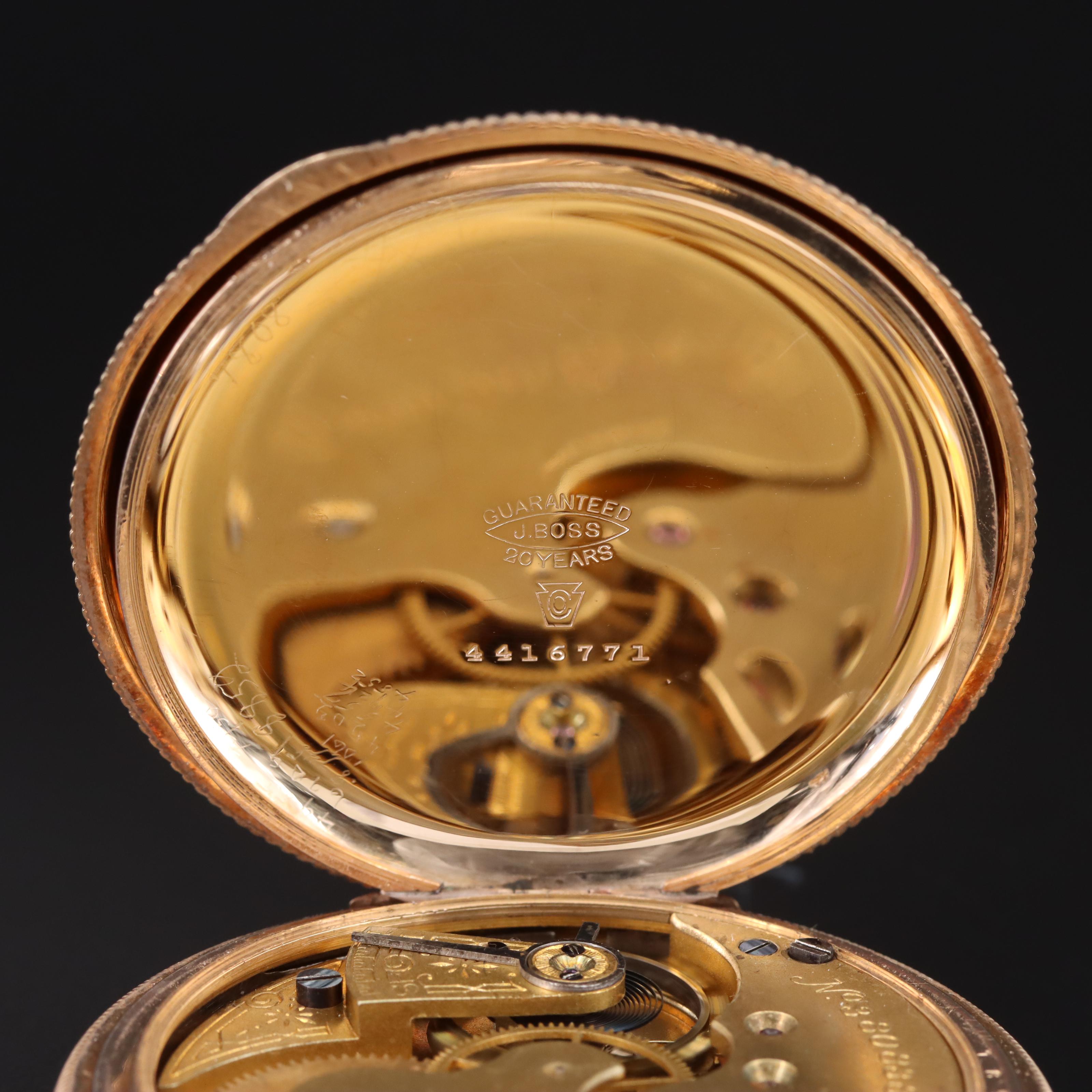 1890 Elgin Hunter Gold-Filled Pocket Watch