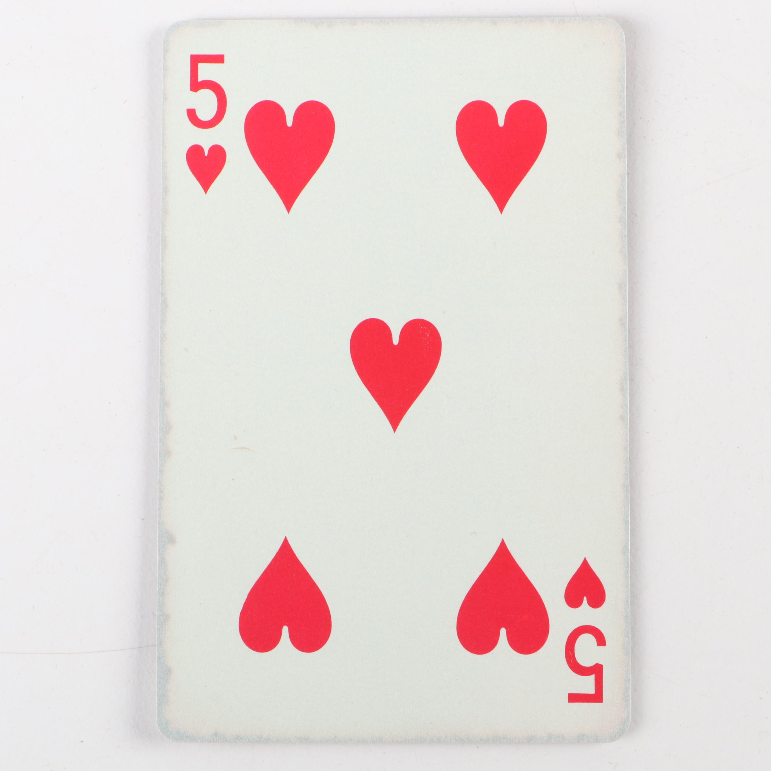 Lou "The Toe" Groza Signed Cleveland Browns Playing Card