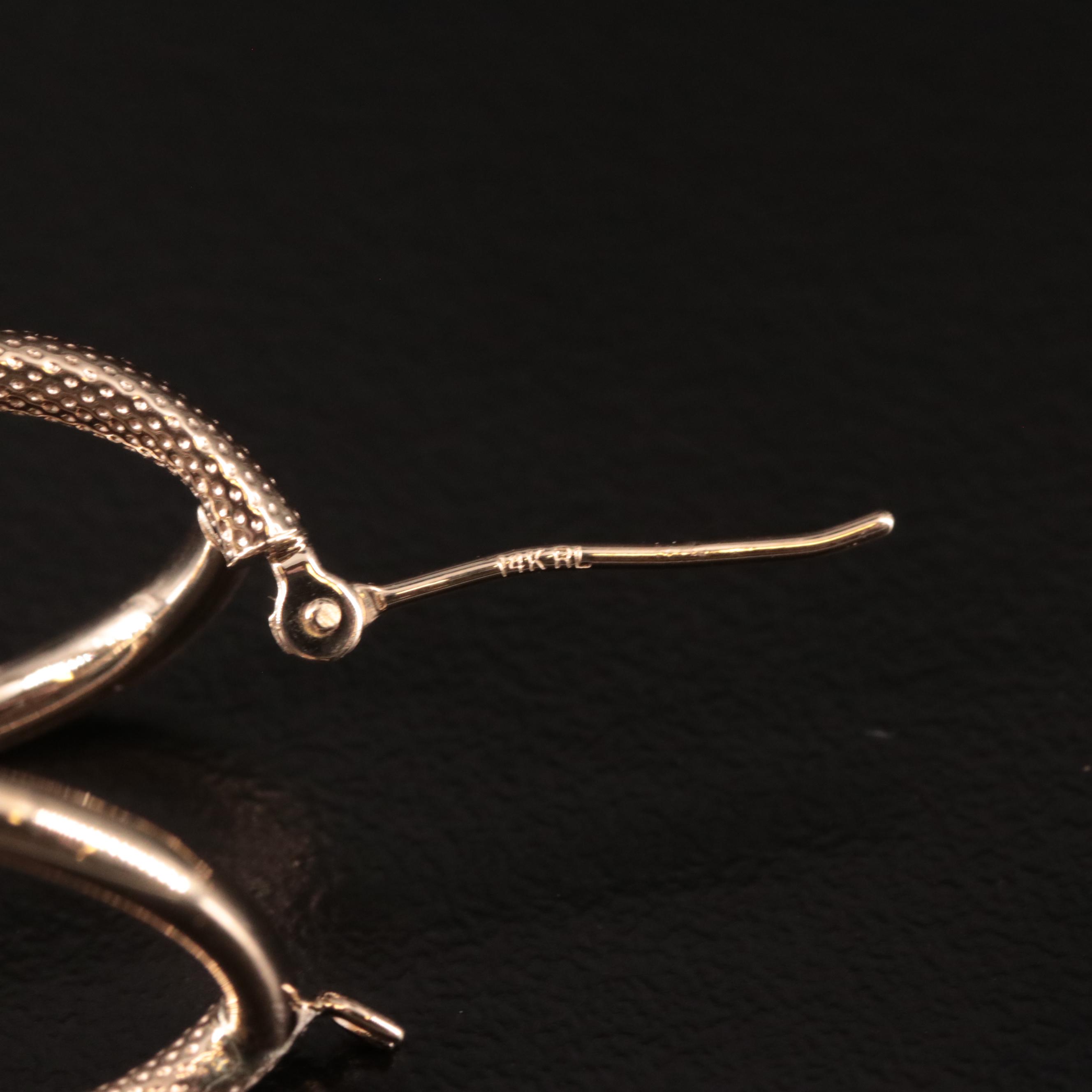 14K Double Hoop Earrings