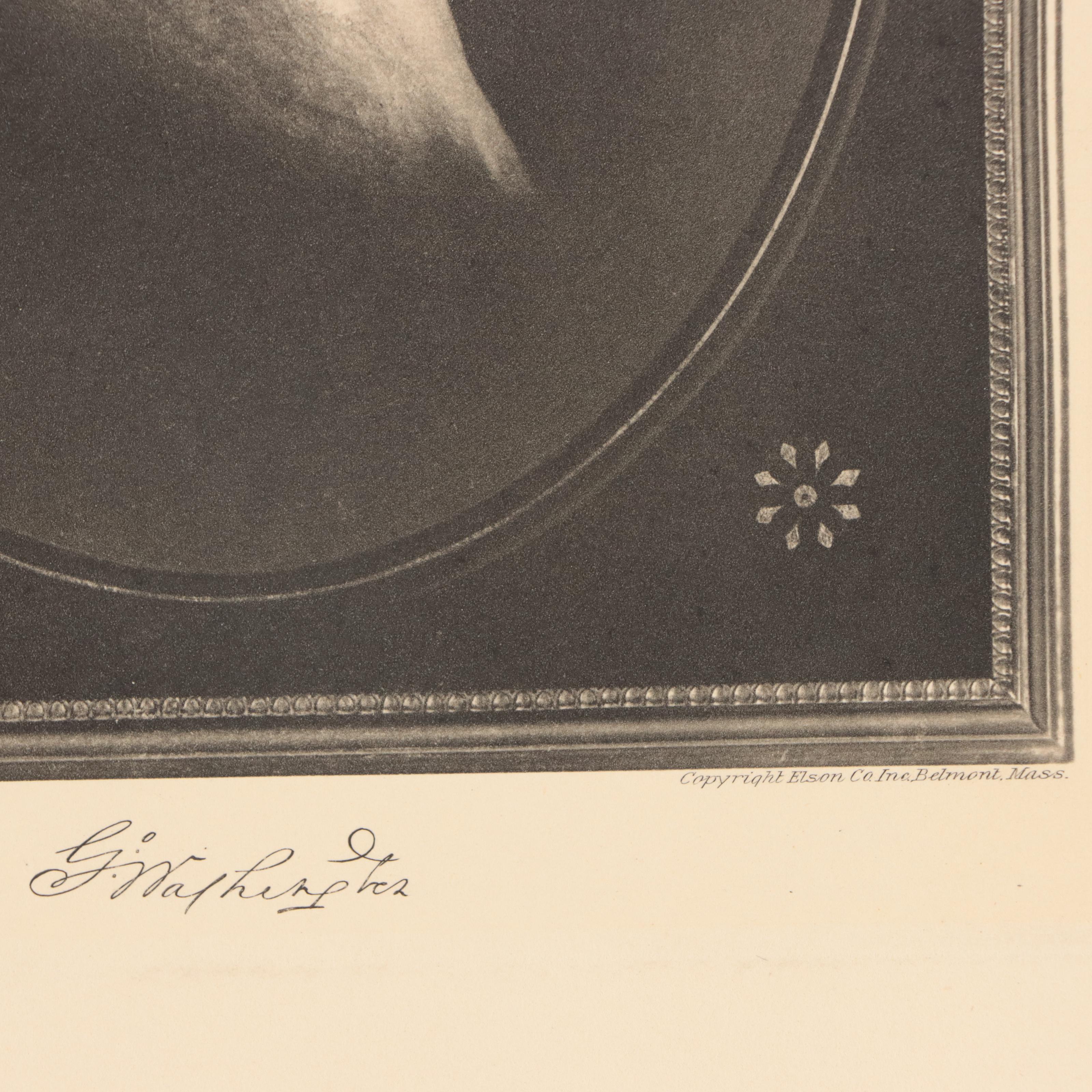 Intaglio Prints of George Washington Portraits, Late 19th Century