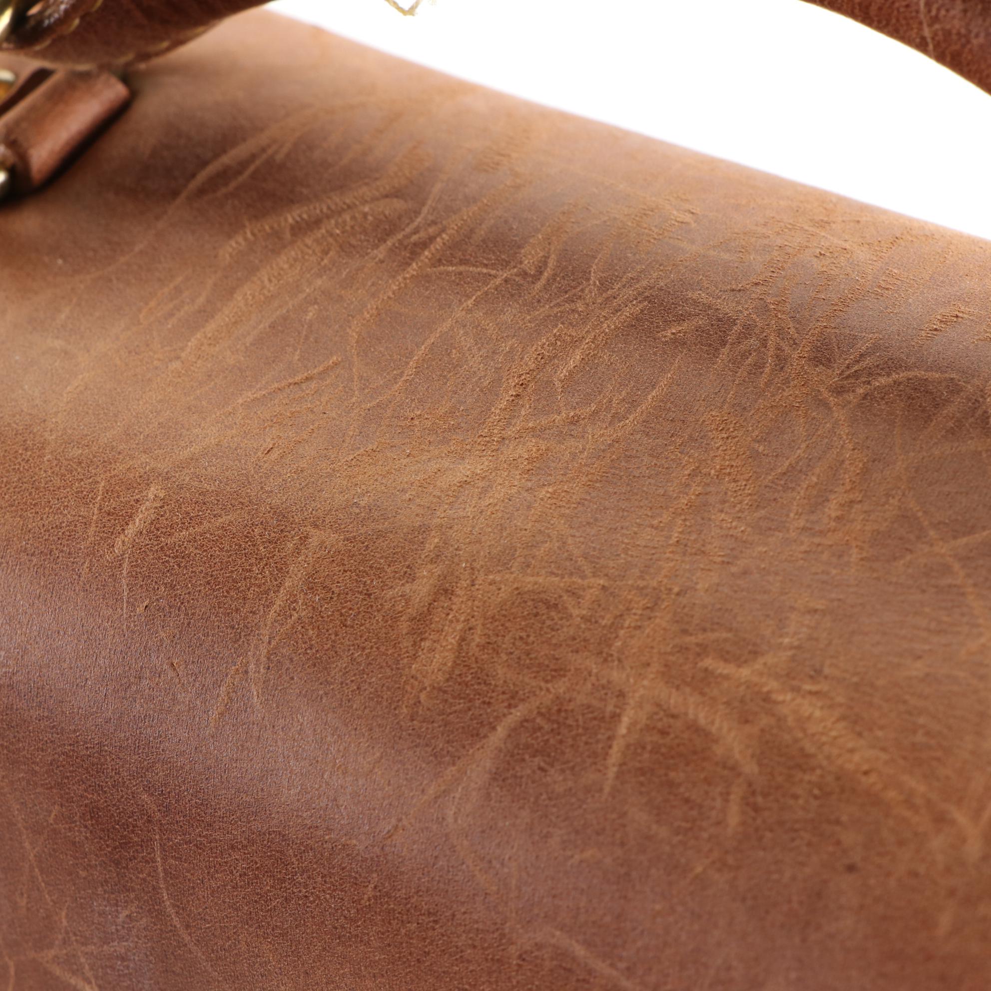 Mulholland Brothers Crossbody Wine Bottle Carrier in Leather