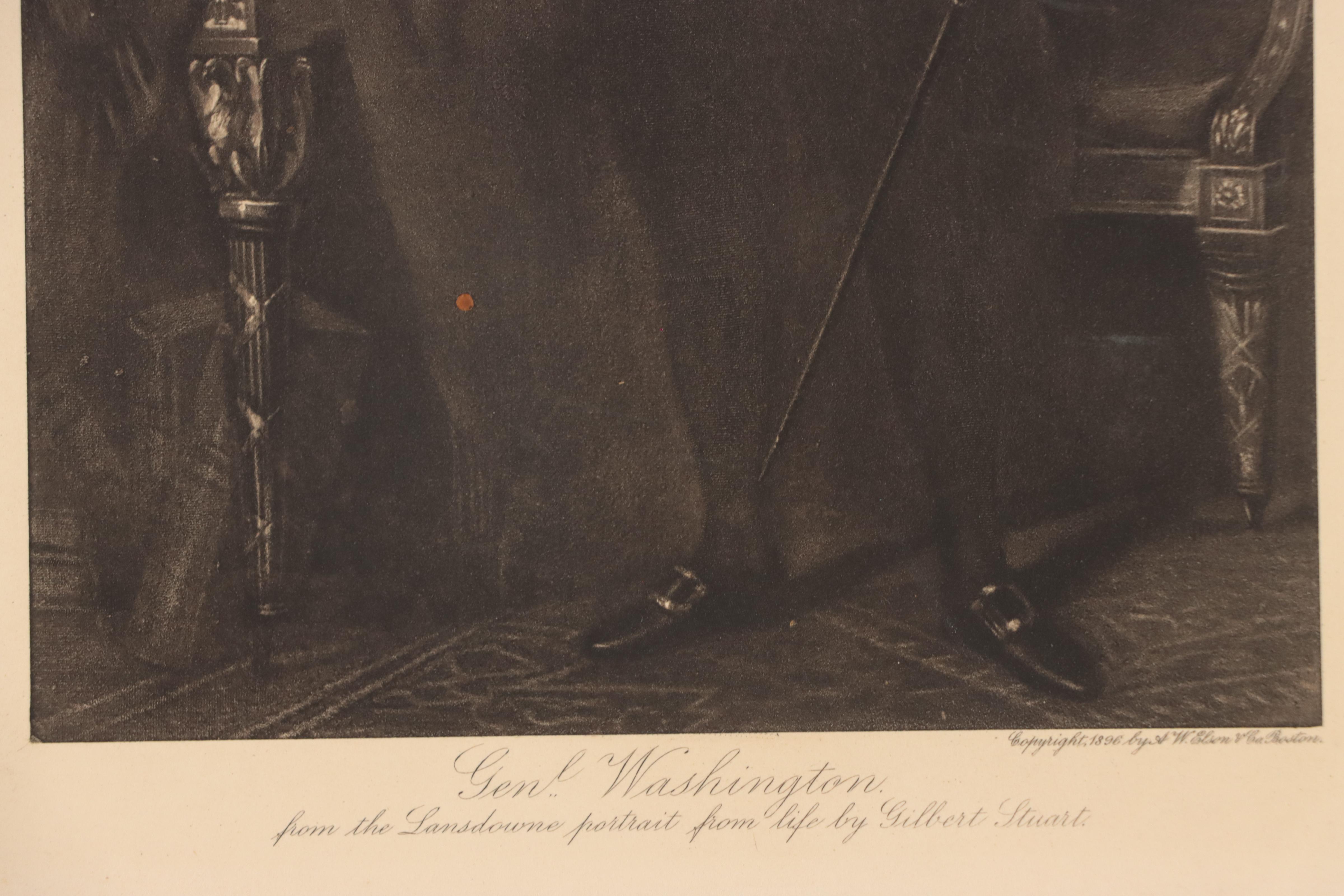 Intaglio Prints of George Washington Portraits, Late 19th Century