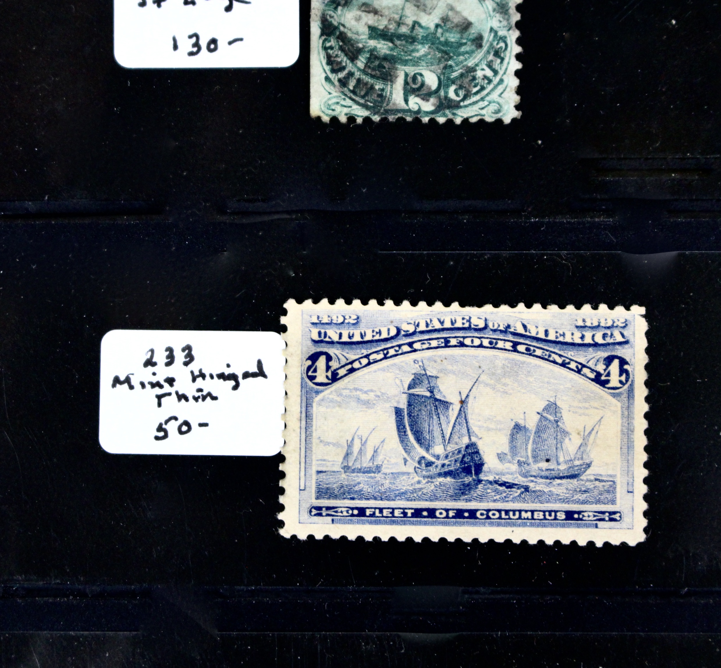 Seven Early U.S. Postage Stamps