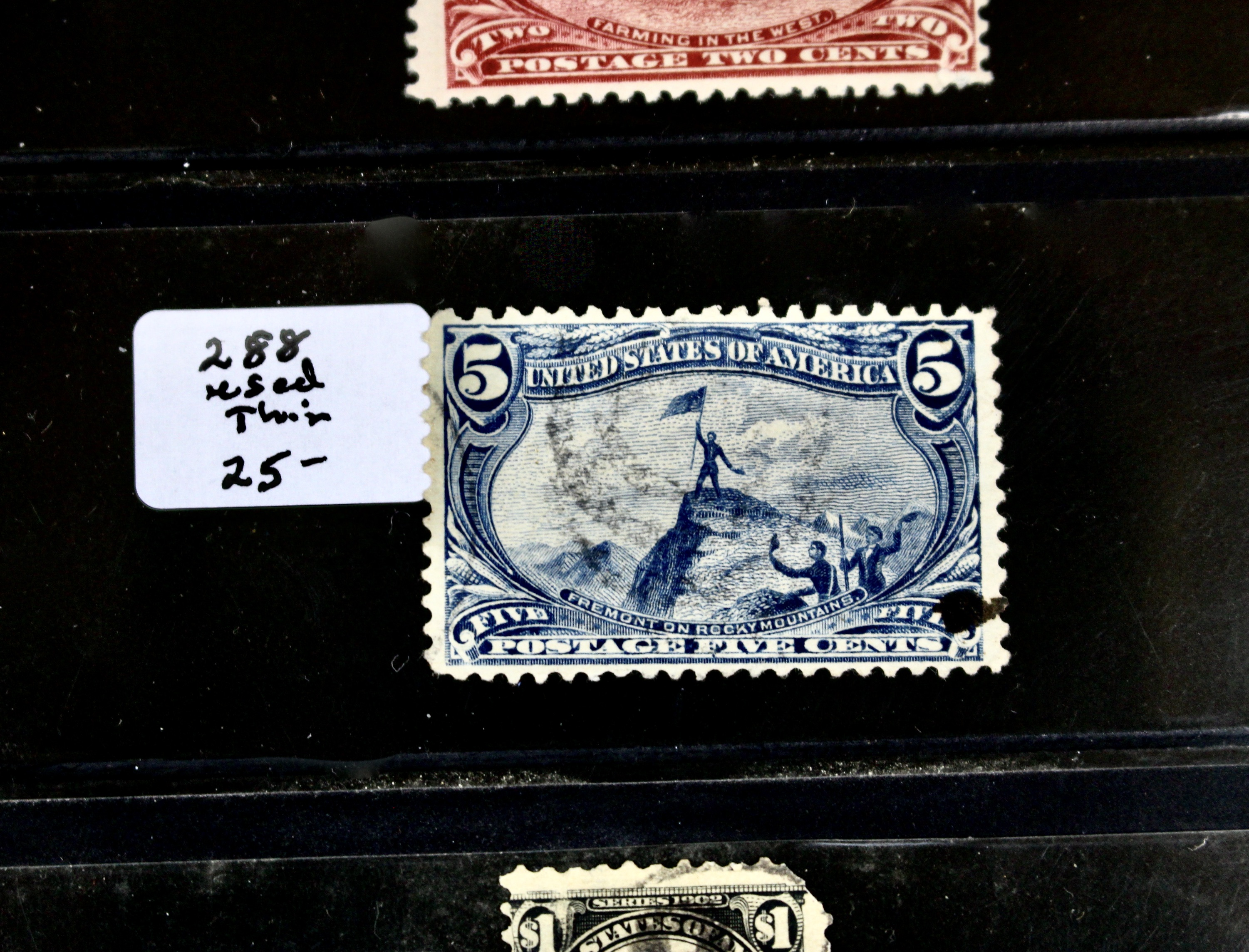 Seven Early U.S. Postage Stamps