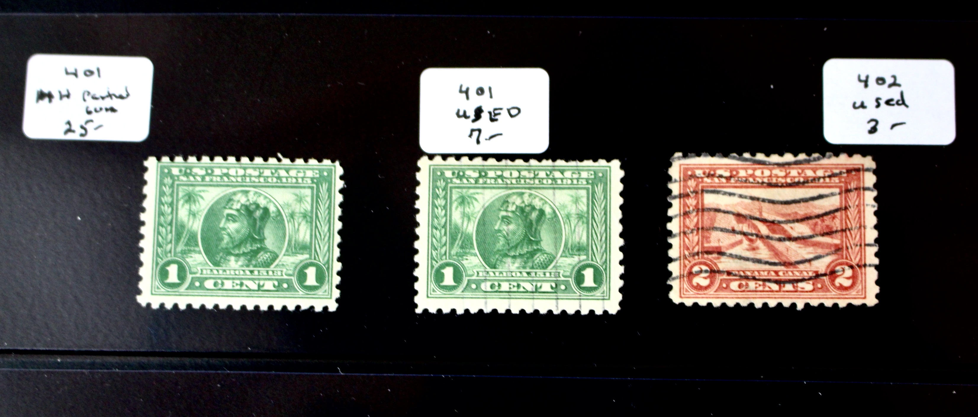 Fifteen Pan-Pacific Exposition Postage Stamps