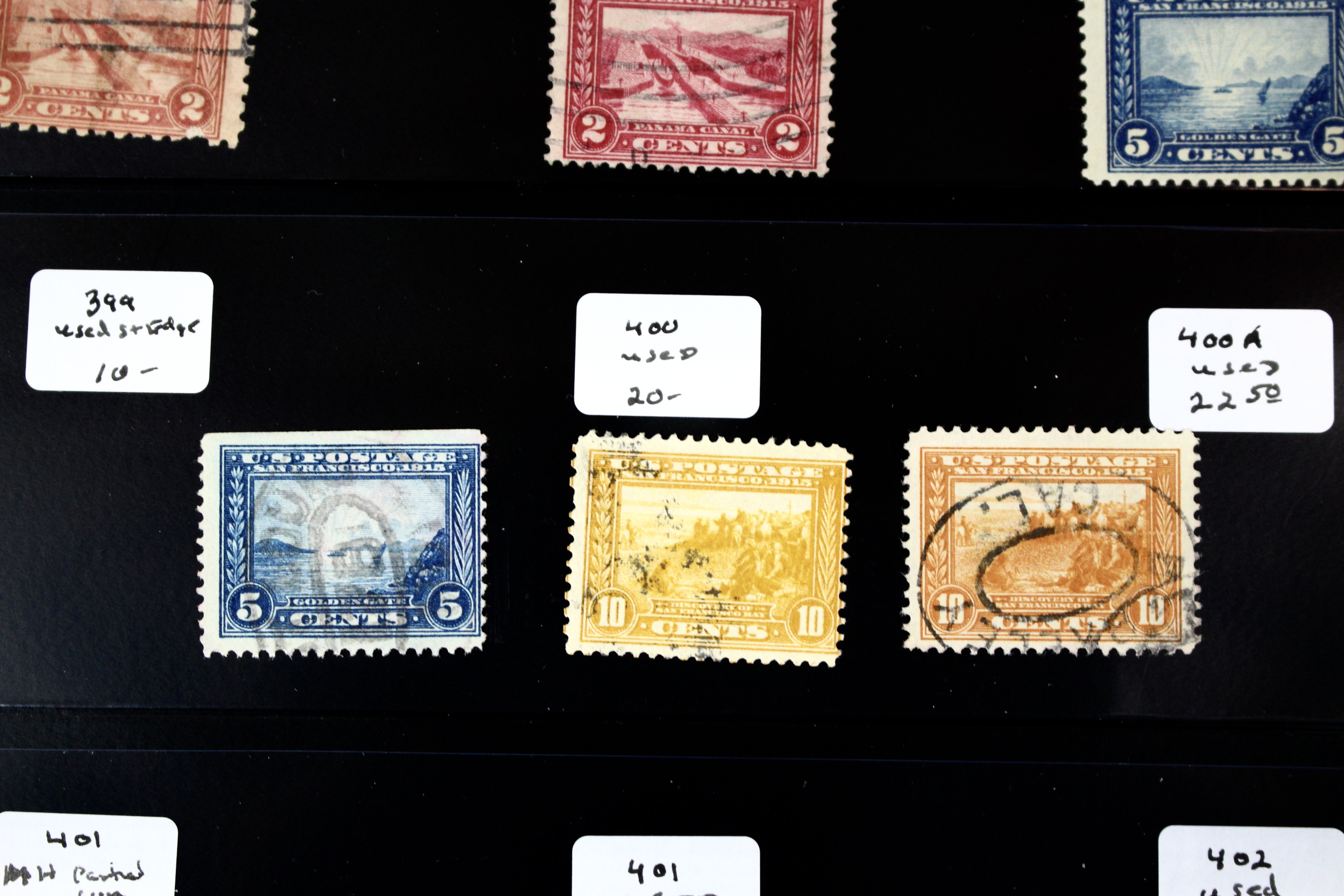 Fifteen Pan-Pacific Exposition Postage Stamps
