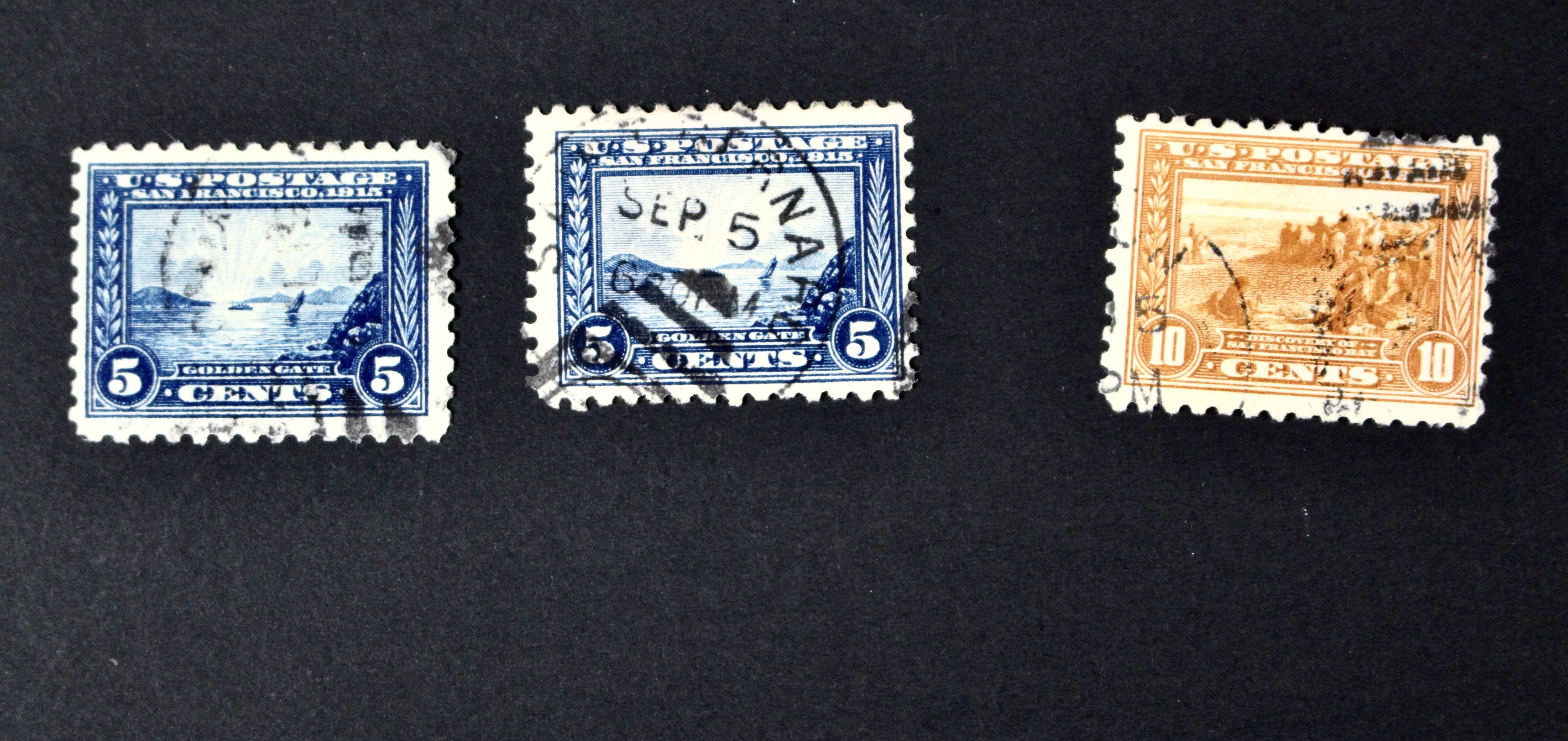 Fifteen Pan-Pacific Exposition Postage Stamps