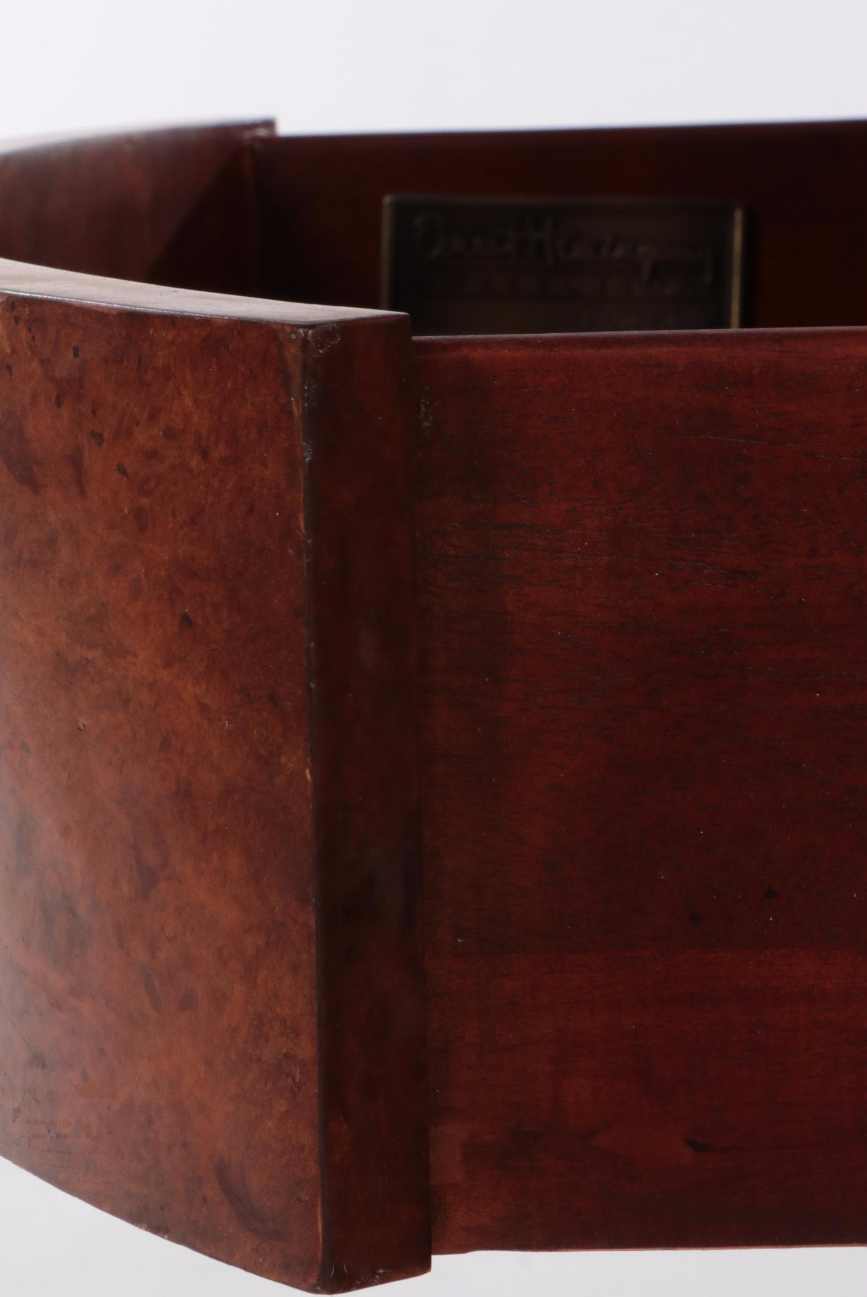 Thomasville "Ernest Hemingway" Burlwood and Tessellated Marble Bedside Chest