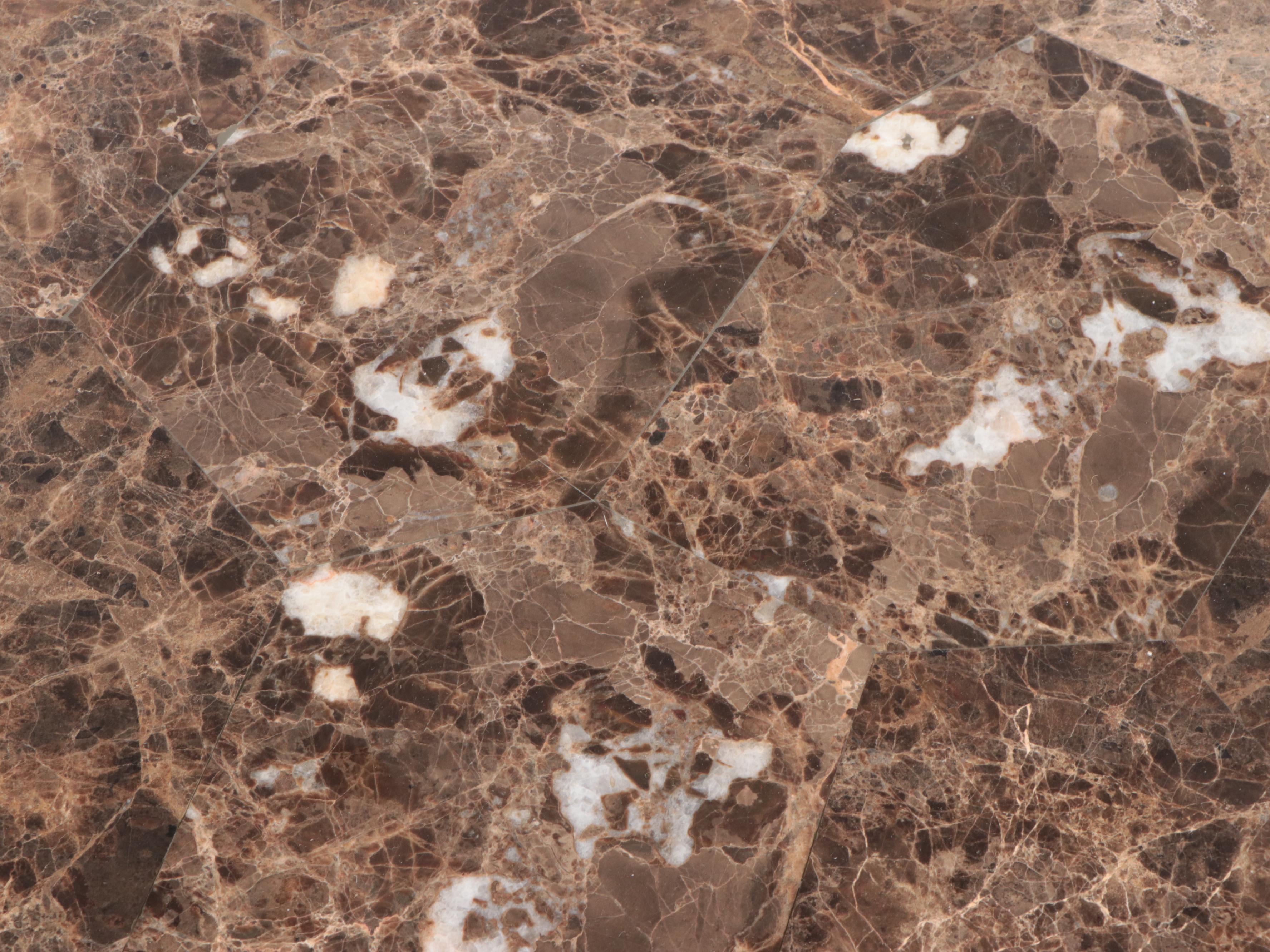 Thomasville "Ernest Hemingway" Burlwood and Tessellated Marble Bedside Chest