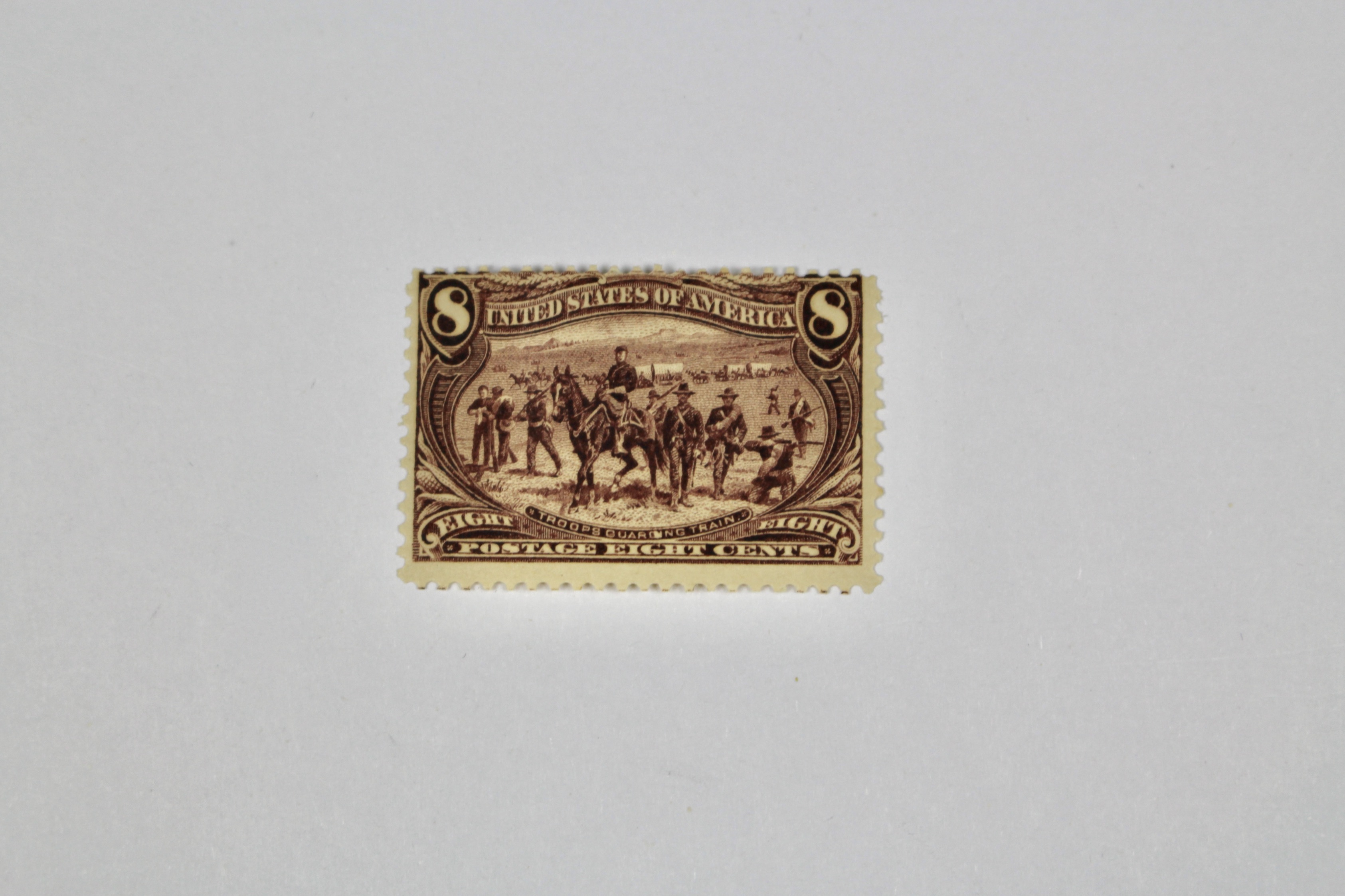 Two Trans-Mississippi Mint Hinged Postage Stamps