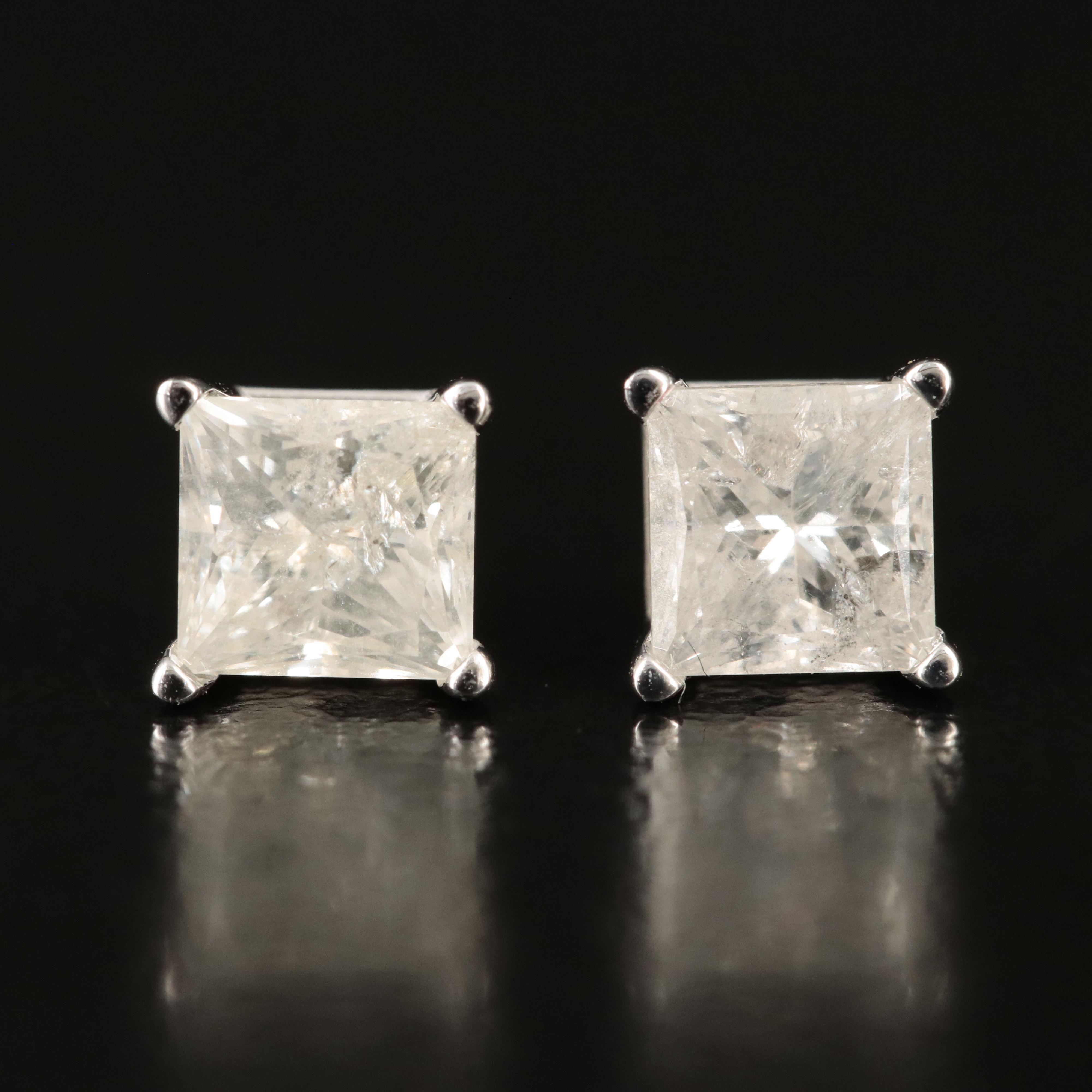 14K 1.03 CTW Diamond Stud Earrings