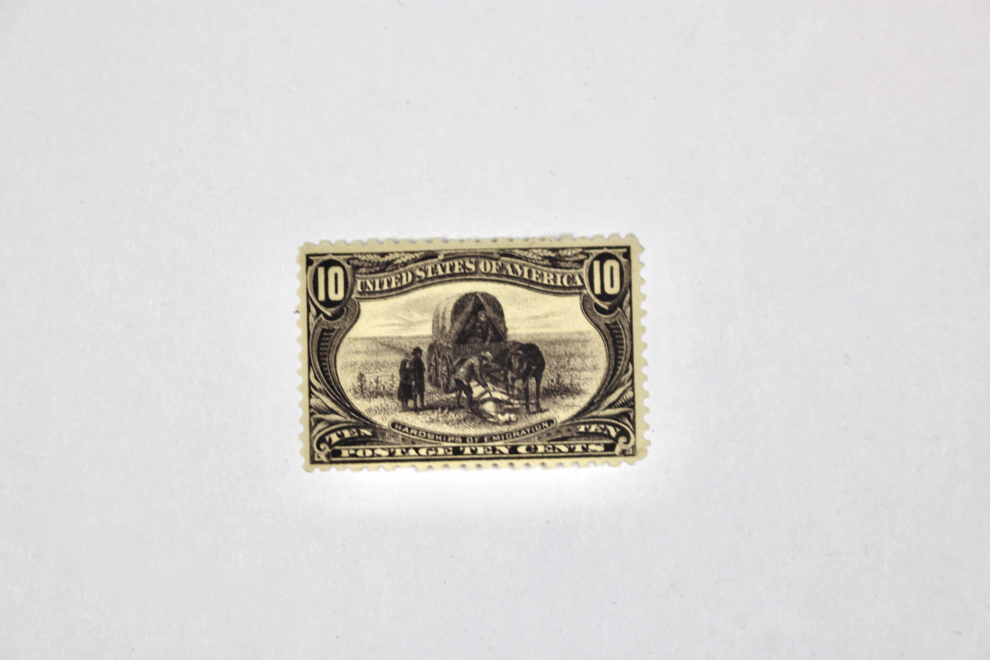 Two Trans-Mississippi Mint Hinged Postage Stamps