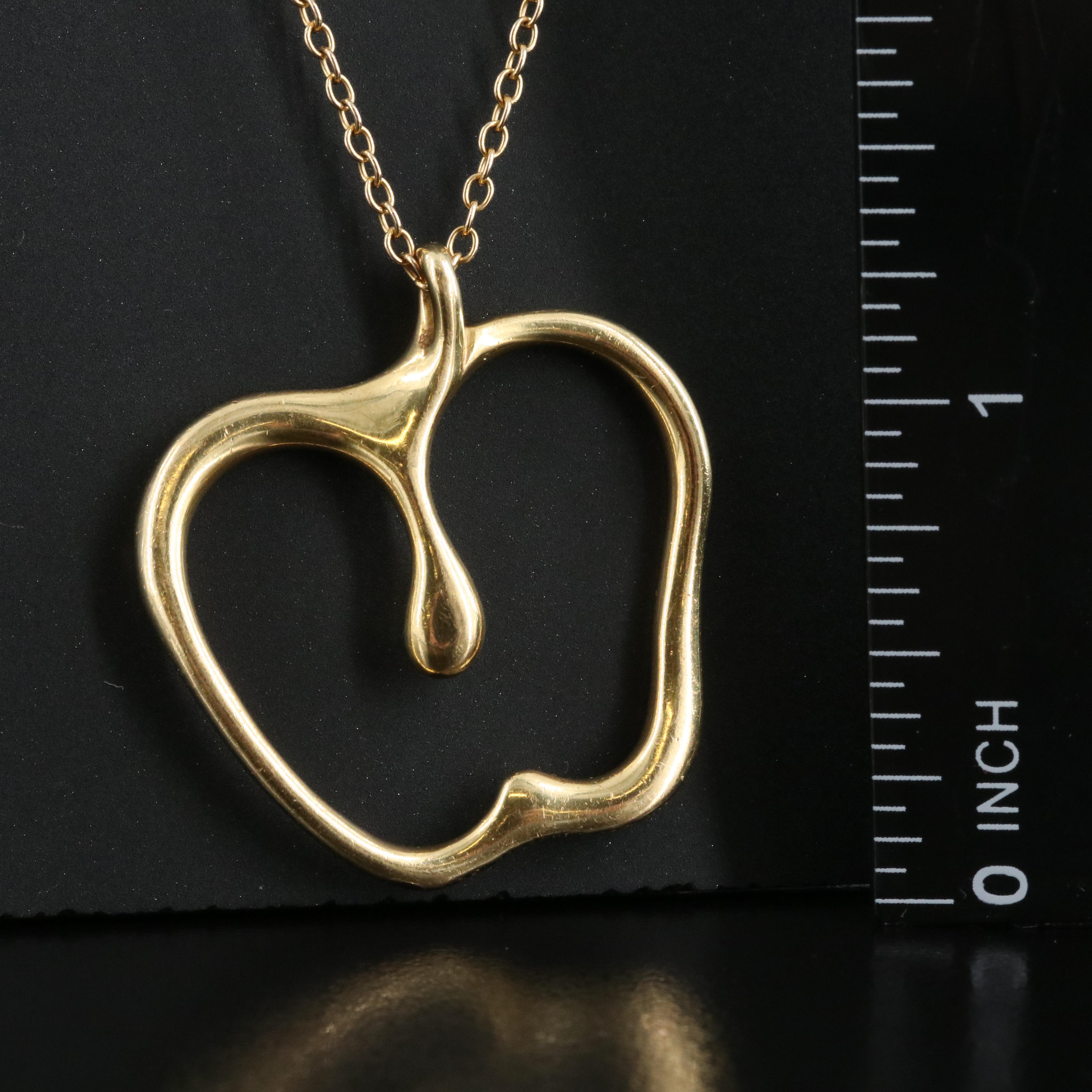 Elsa Peretti for Tiffany & Co. 18K Apple Pendant Necklace