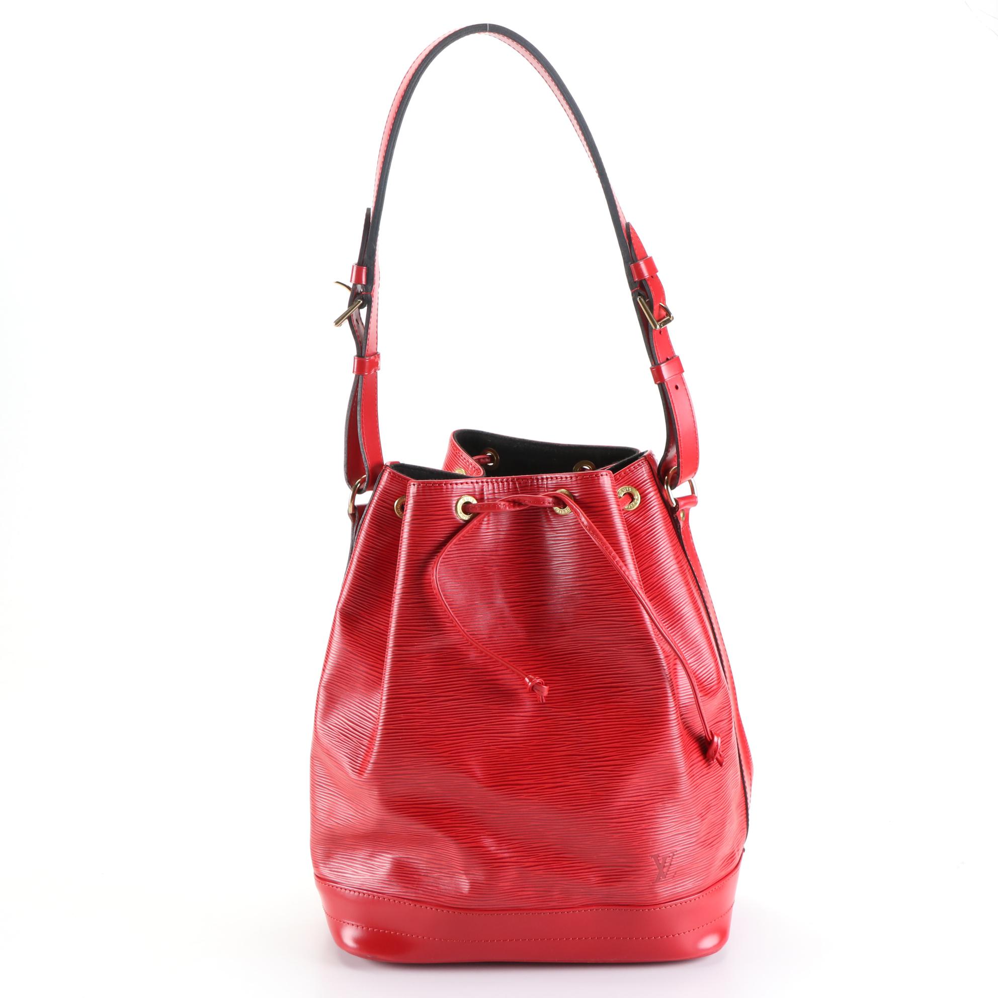 Louis Vuitton Noé Bucket Bag in Castilian Red Epi Leather