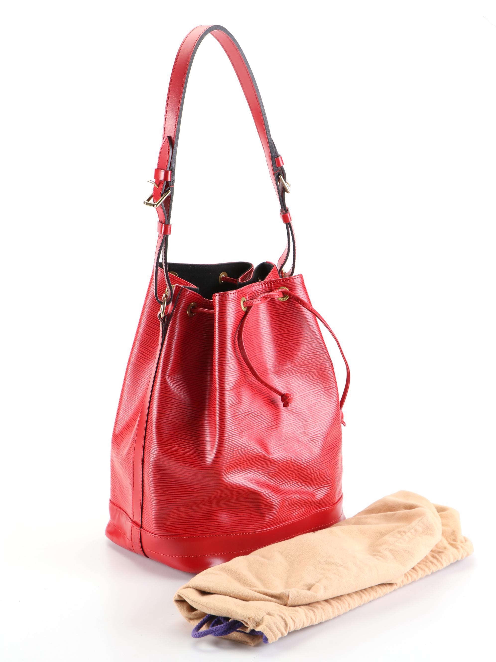 Louis Vuitton Noé Bucket Bag in Castilian Red Epi Leather