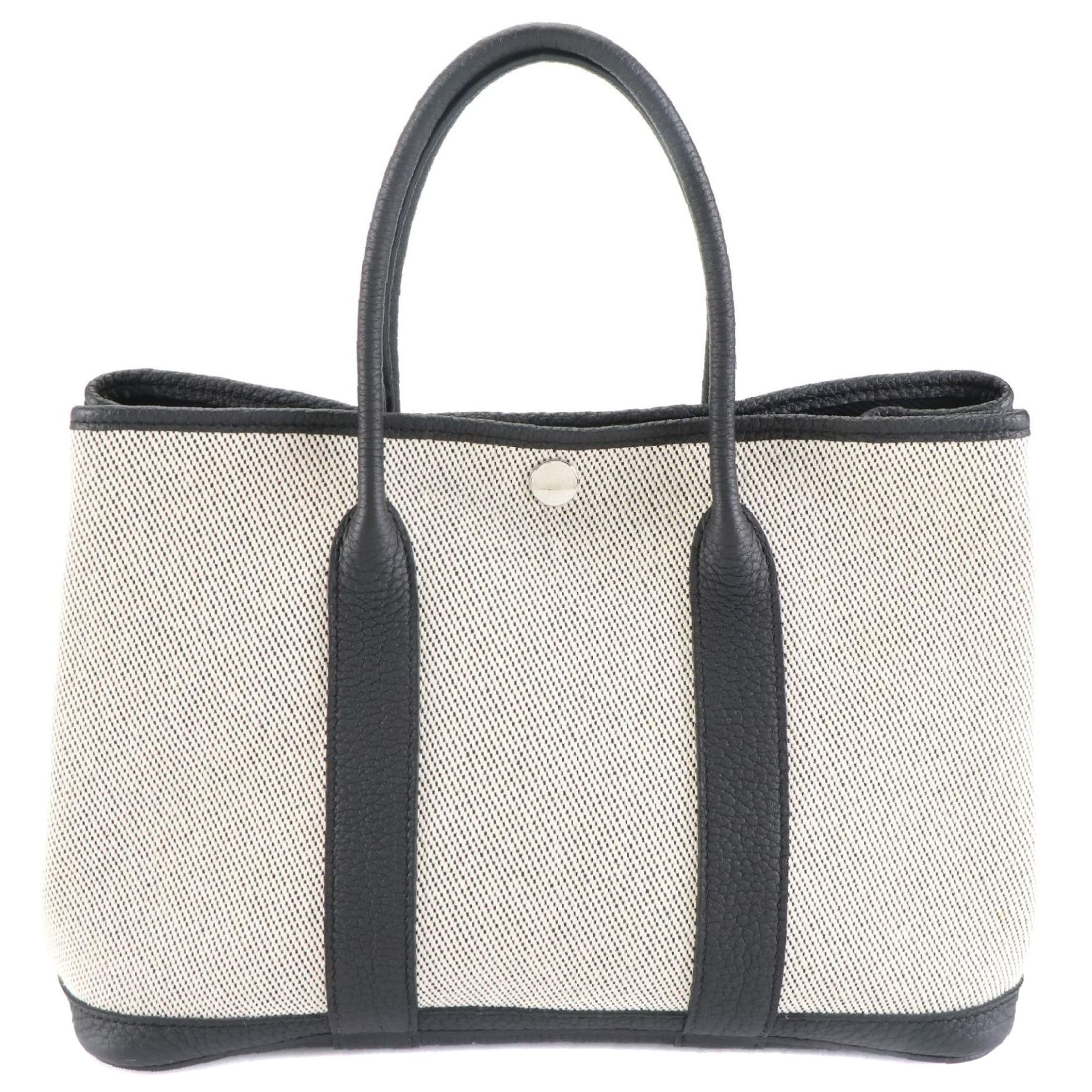 Hermès Garden Party 30 Tote Bag in Canvas and Leather