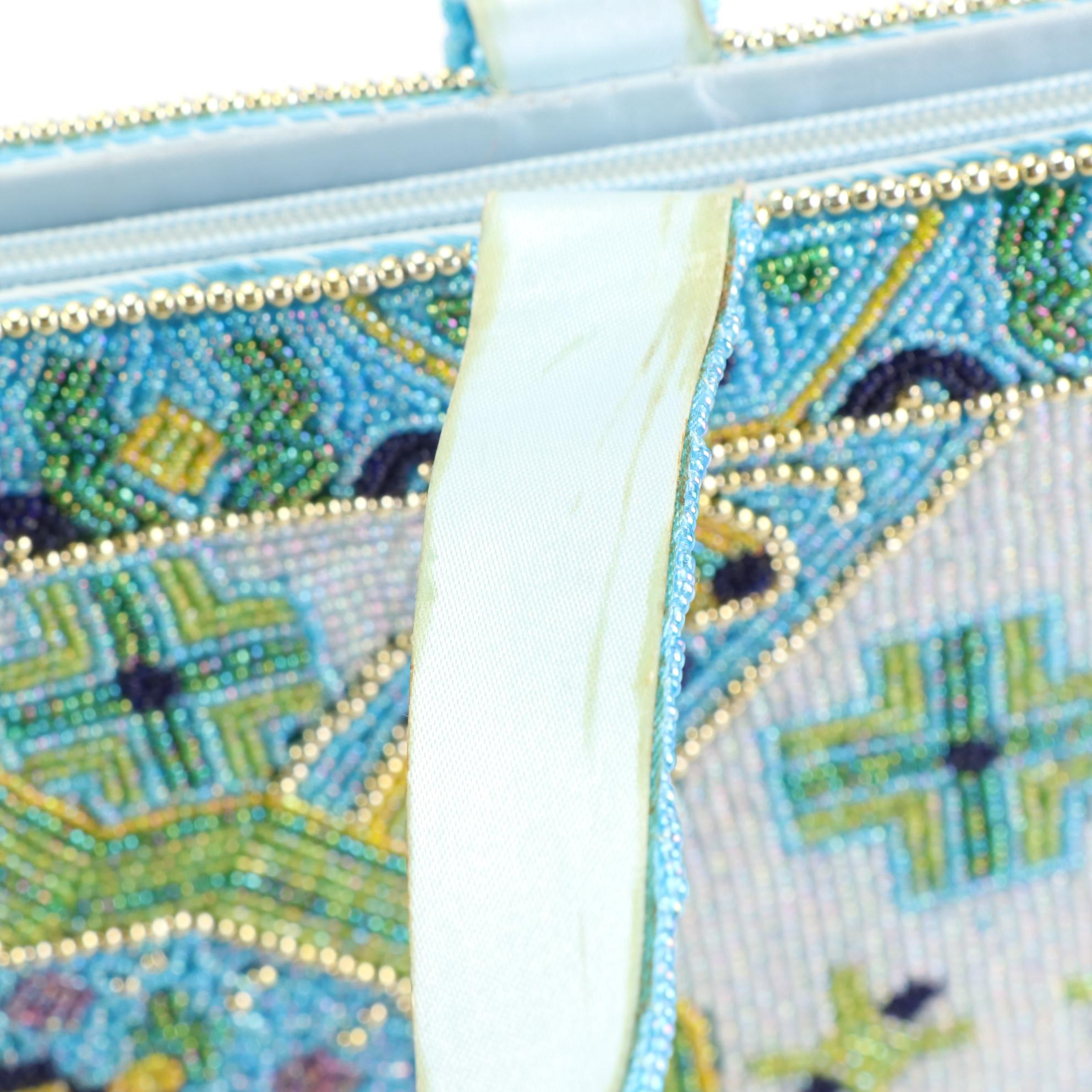 Christiana Beaded Shoulder Bag and Other Beaded Zip Tote