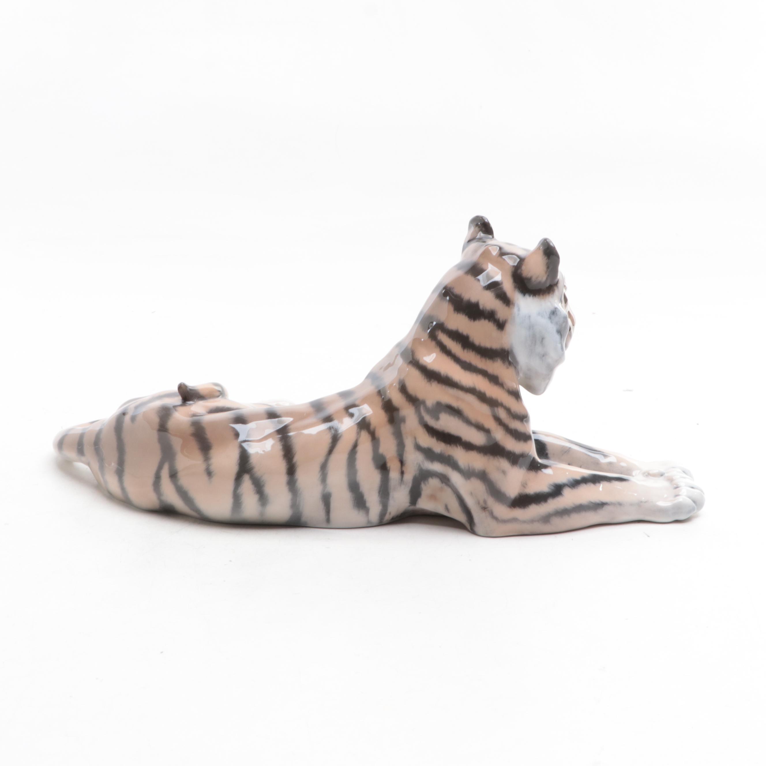 Royal Copenhagen "Tiger" Porcelain Figurine, 1969–1973