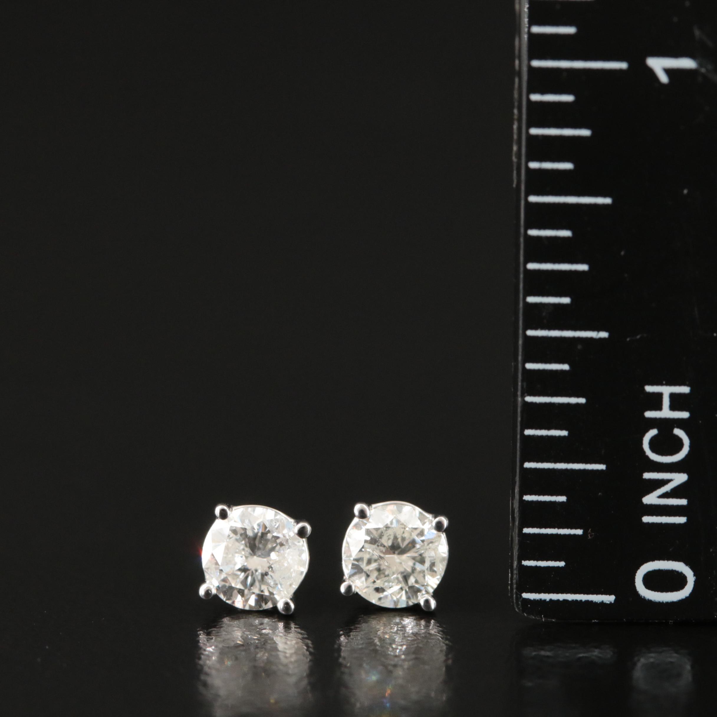 14K 0.91 CTW Diamond Stud Earrings