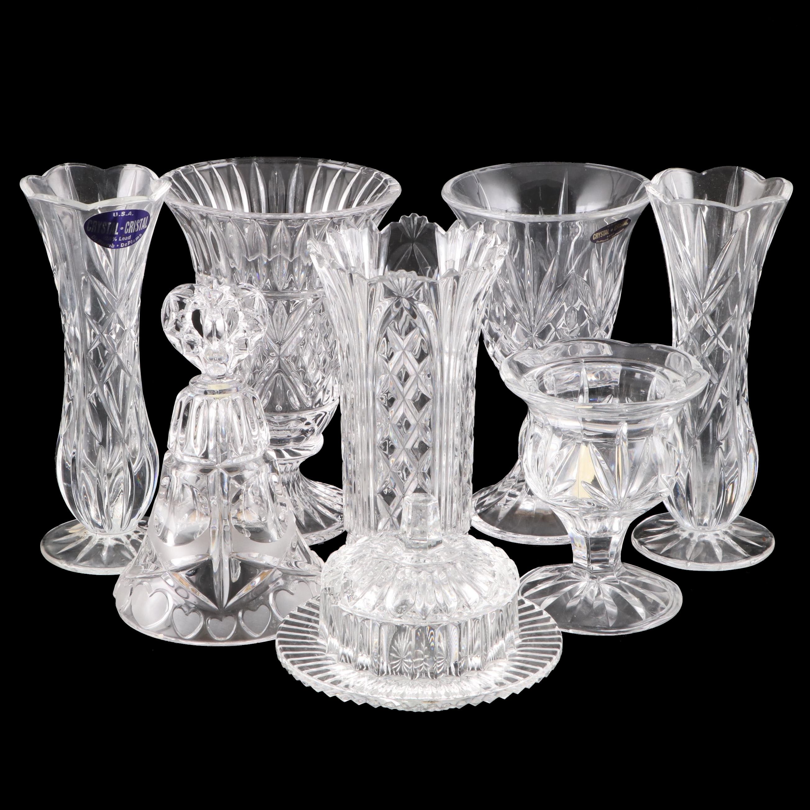 Crystal Clear "Meridian", Shannon, Princess House Crystal Vases, Goblets, More