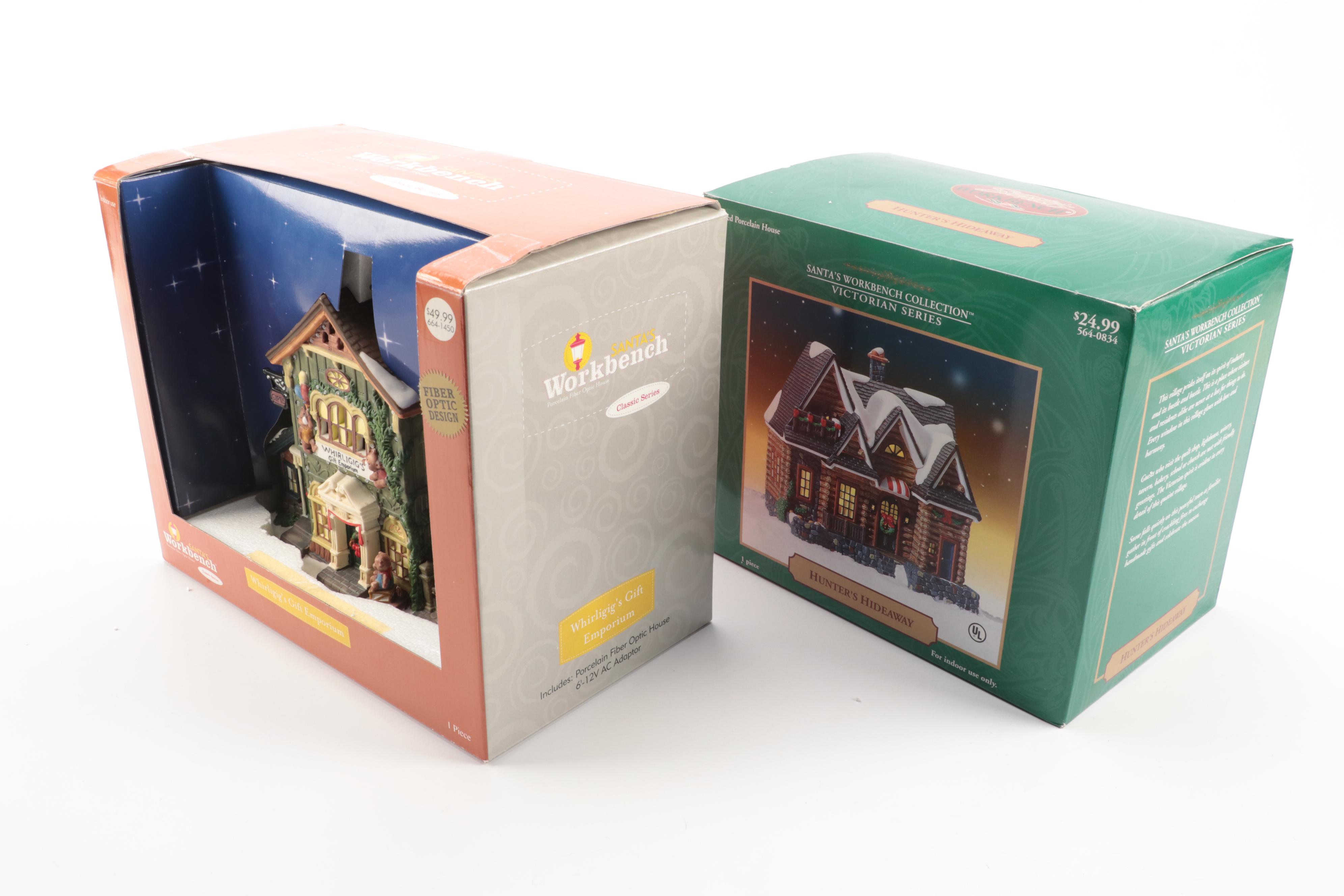 Santa's Workbench Collection with Other Houses and Village Accessories