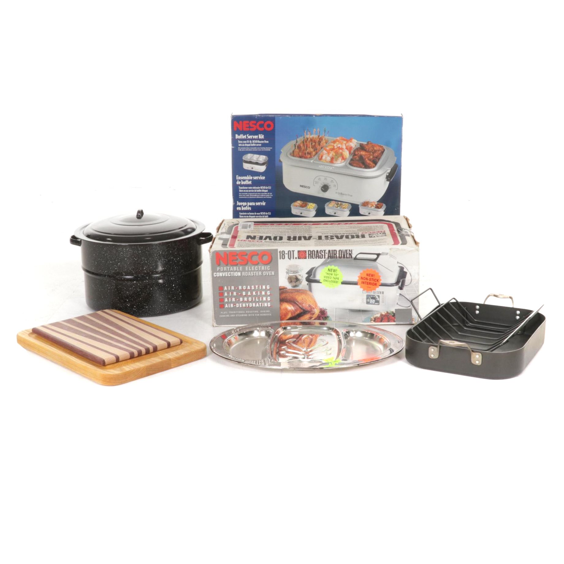 Nesco Portable Convection Roasting Oven with Buffet Server Kit, Pans