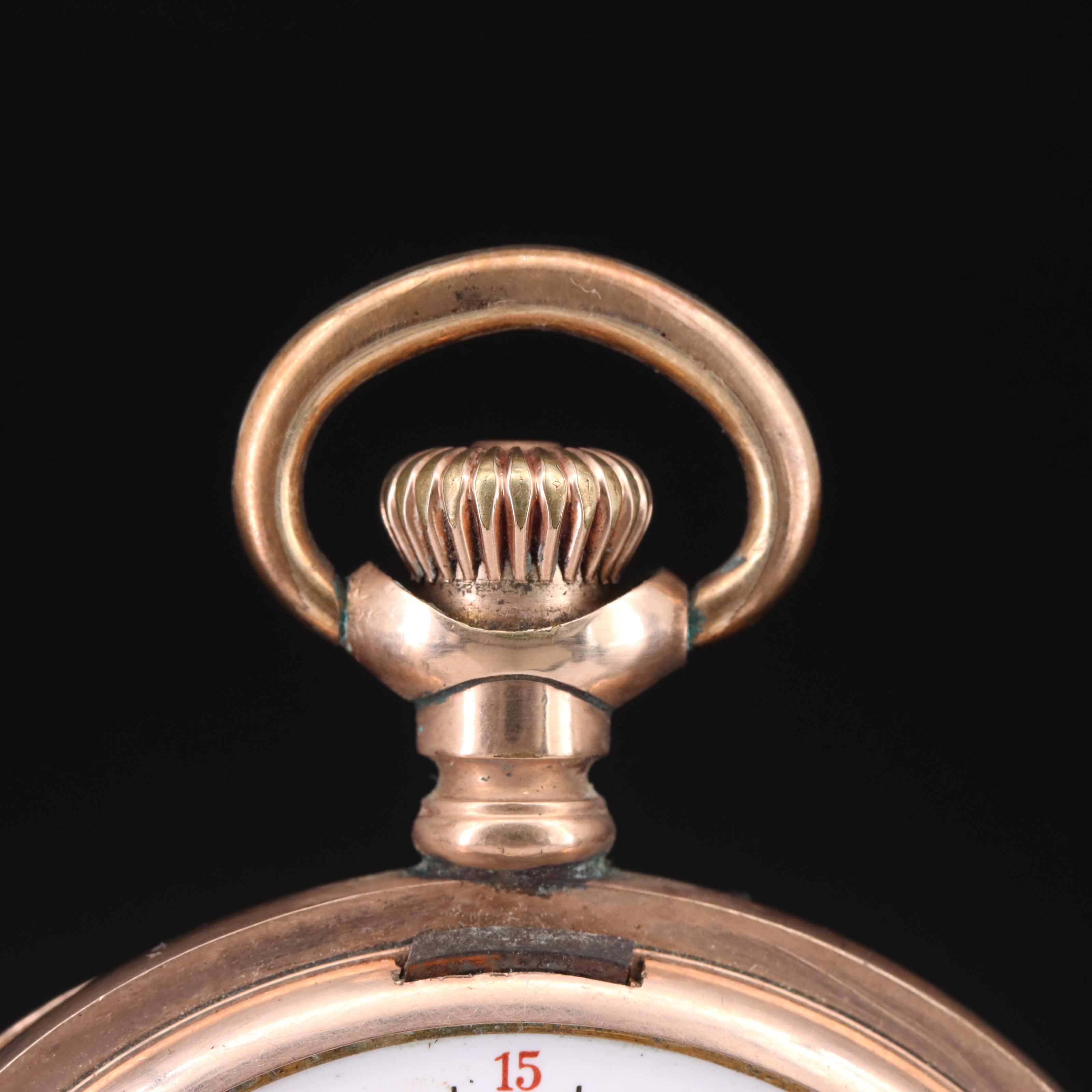 1910 Elgin Hunter Gold-Filled Pocket Watch