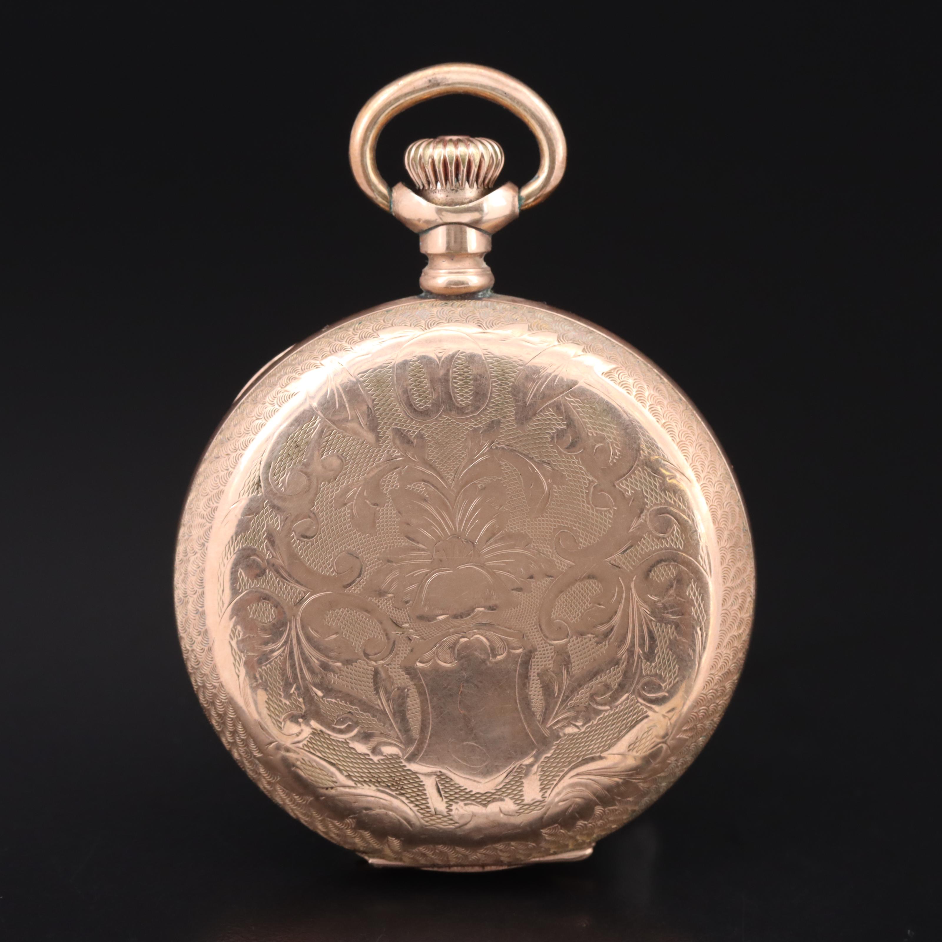 1910 Elgin Hunter Gold-Filled Pocket Watch