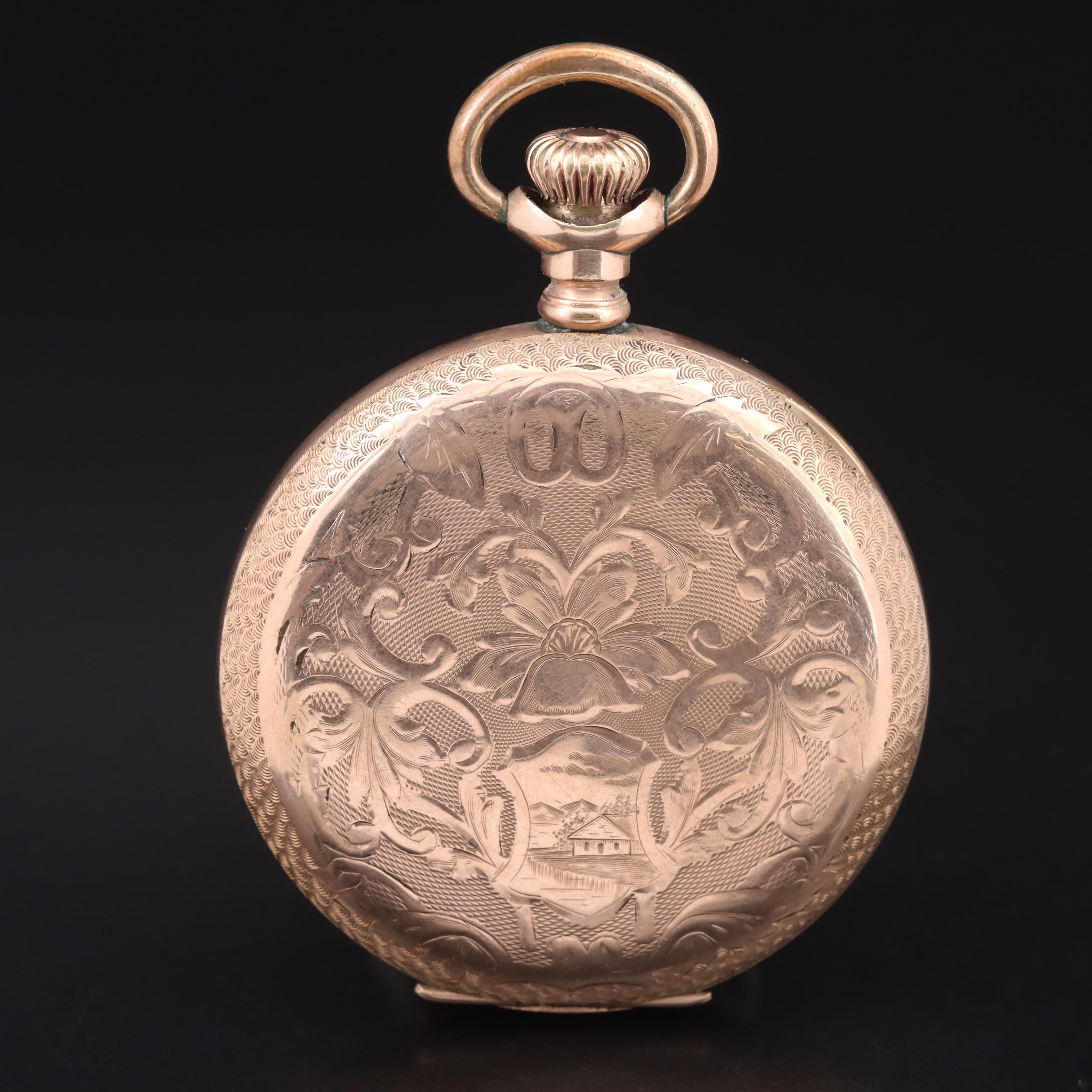 1910 Elgin Hunter Gold-Filled Pocket Watch