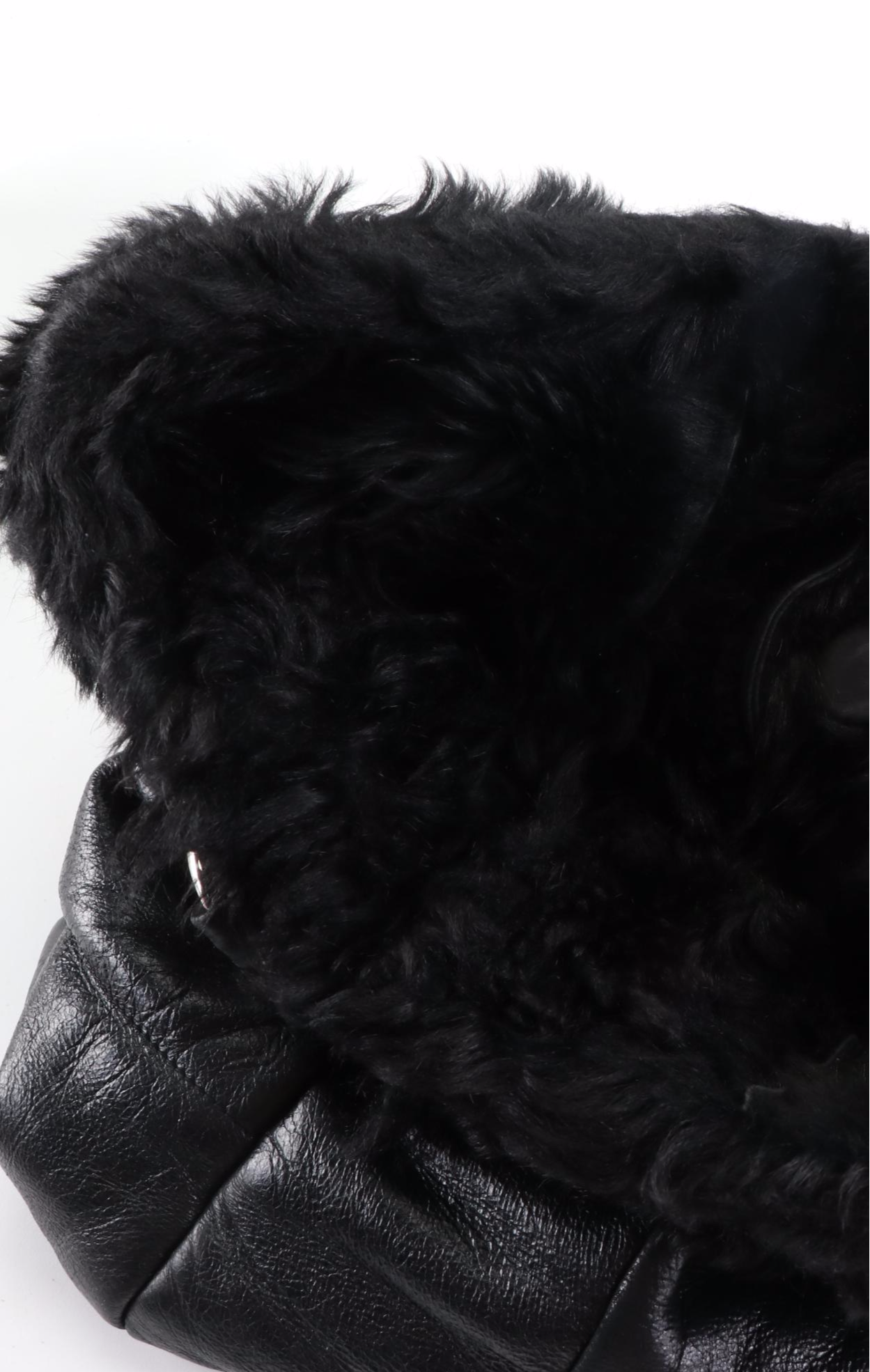 Prada Sheepskin Shearling Shoulder Bag