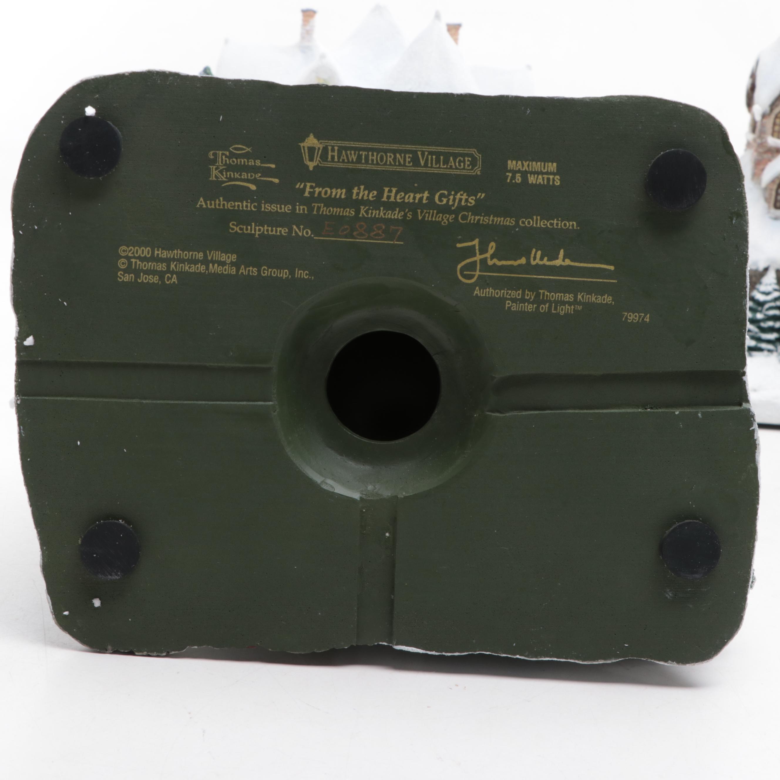 Thomas Kinkade's Village Christmas Collection Illuminated Houses