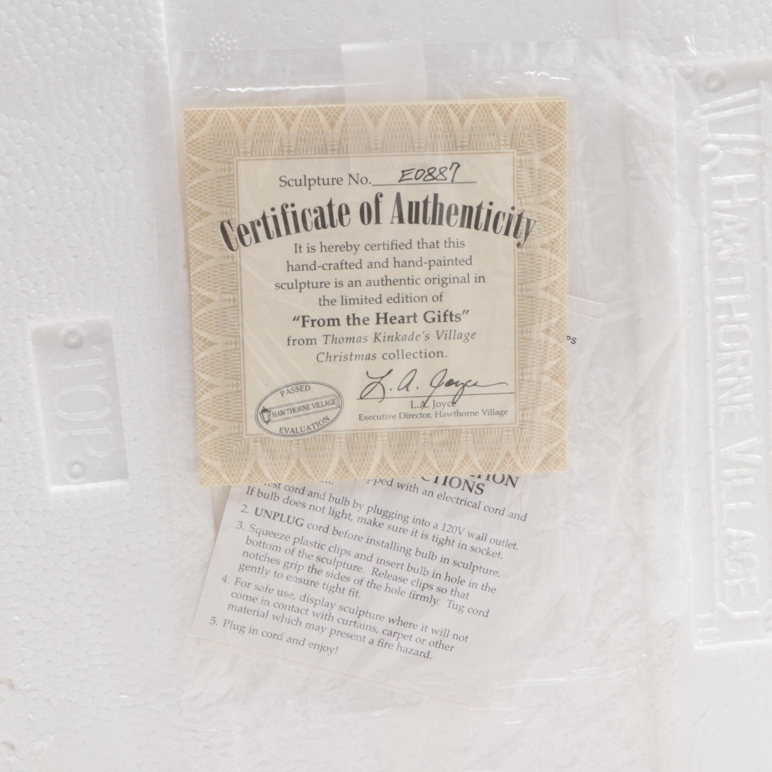 Thomas Kinkade's Village Christmas Collection Illuminated Houses