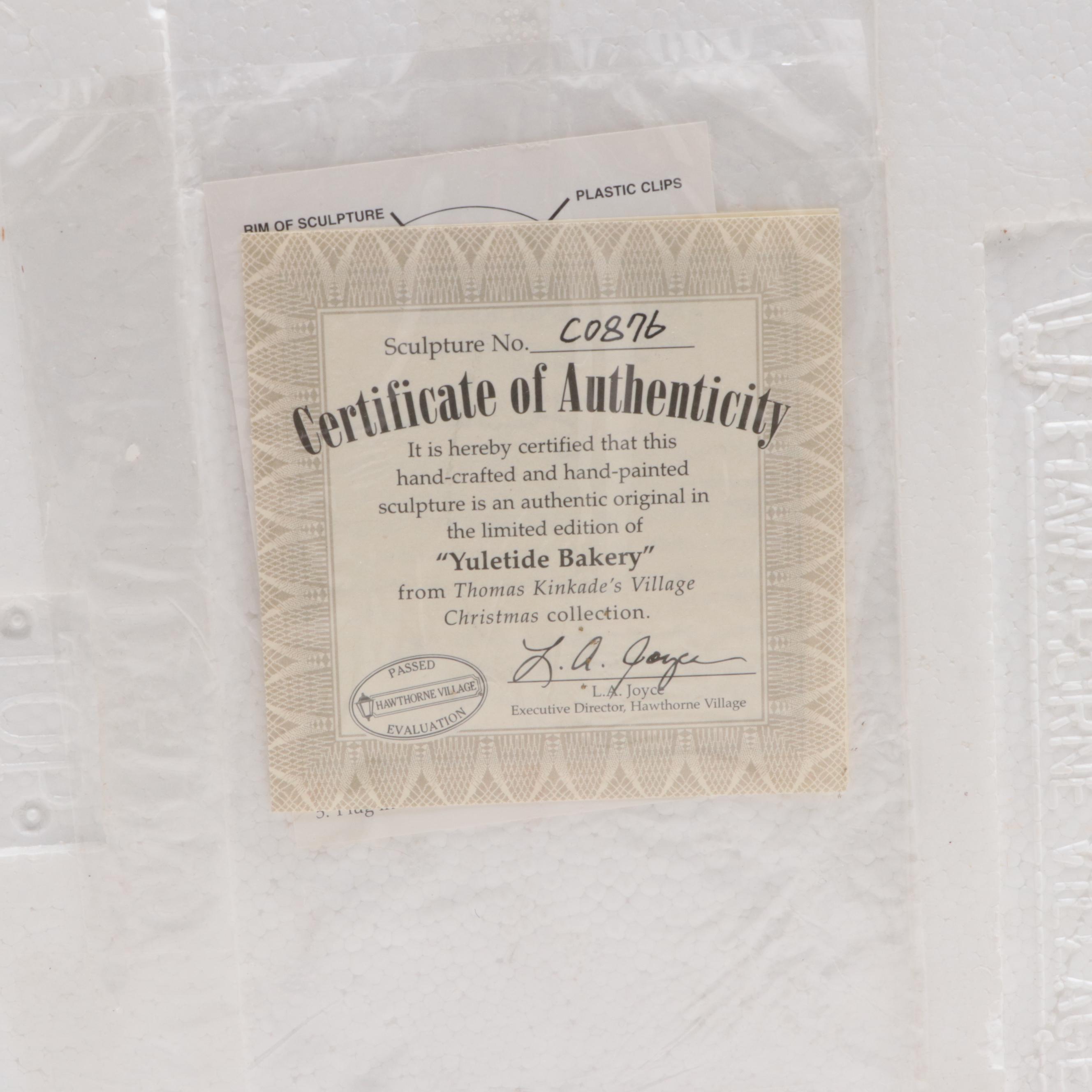 Thomas Kinkade's Village Christmas Collection Illuminated Houses