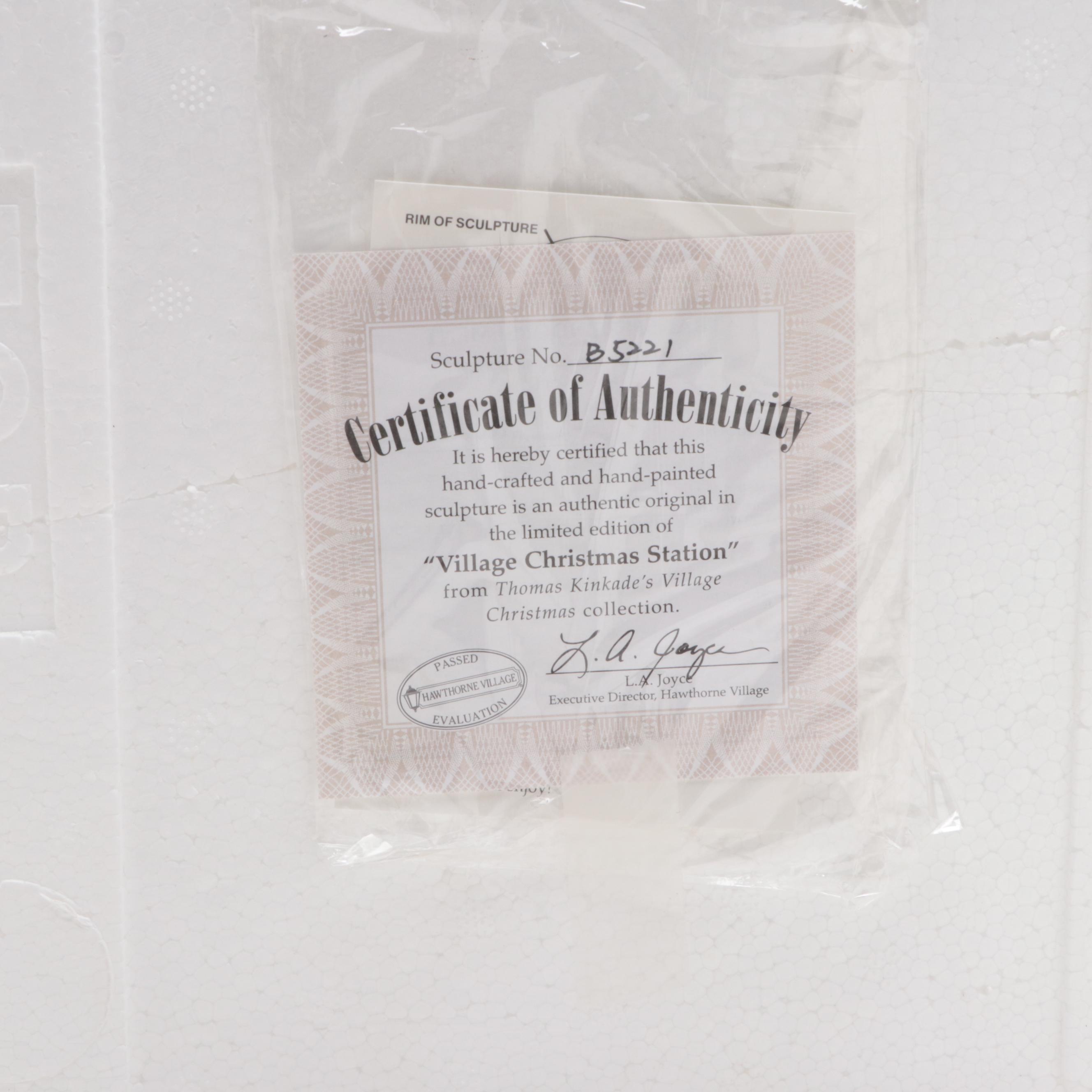 Thomas Kinkade's Village Christmas Collection Illuminated Houses