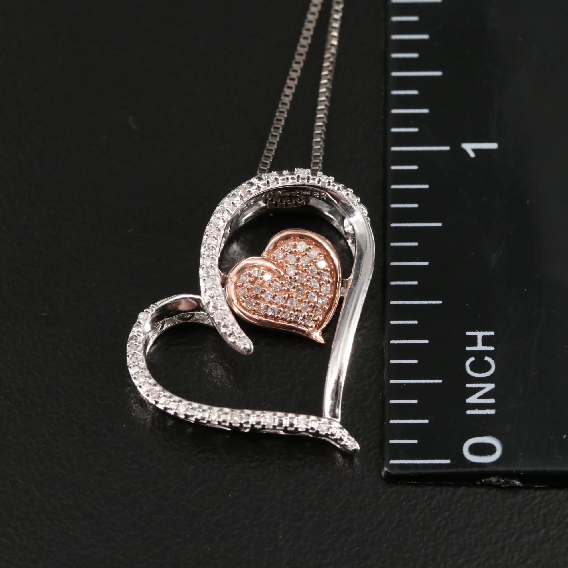 Sterling Heart Pendant Necklace
