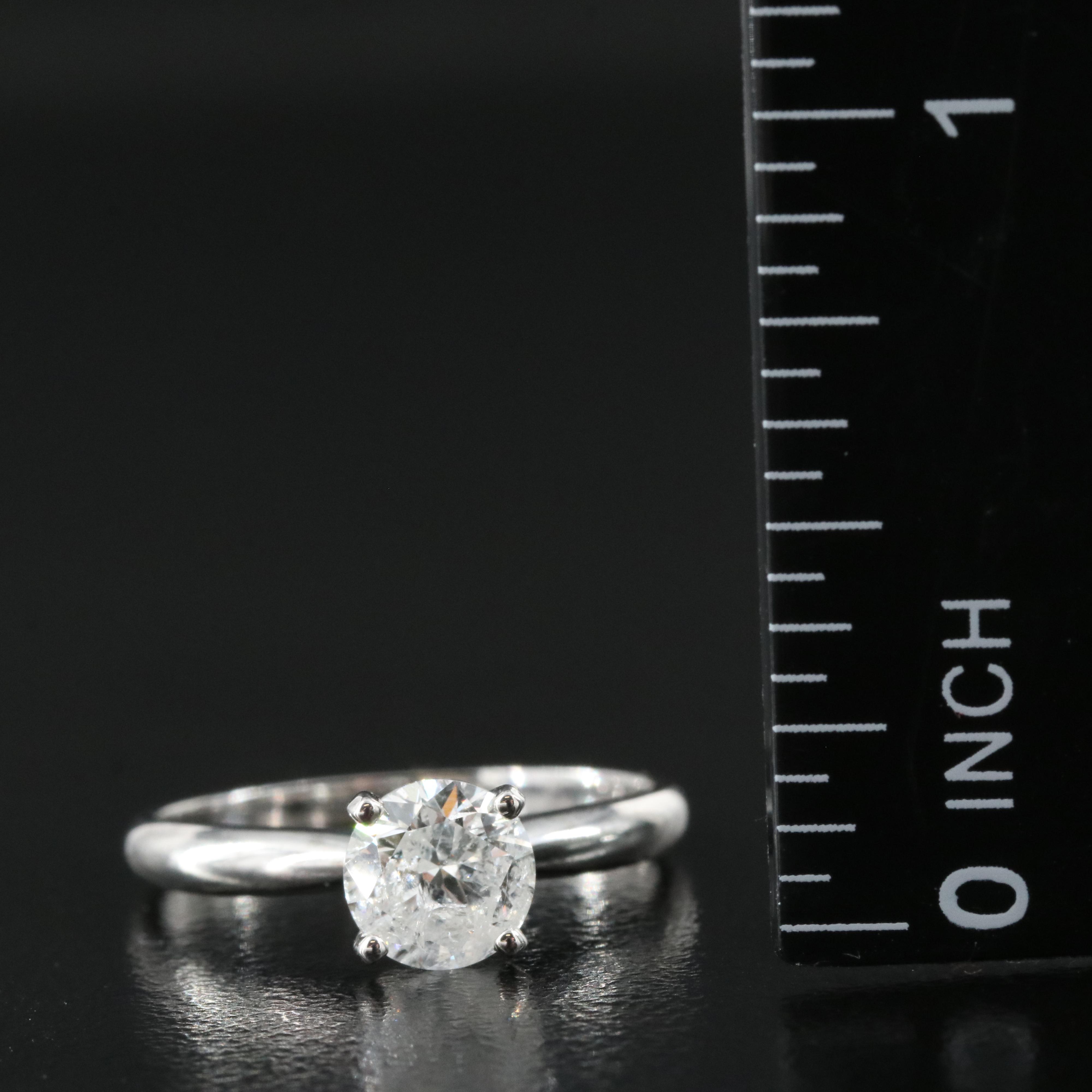 14K 0.84 CT Diamond Solitaire Ring