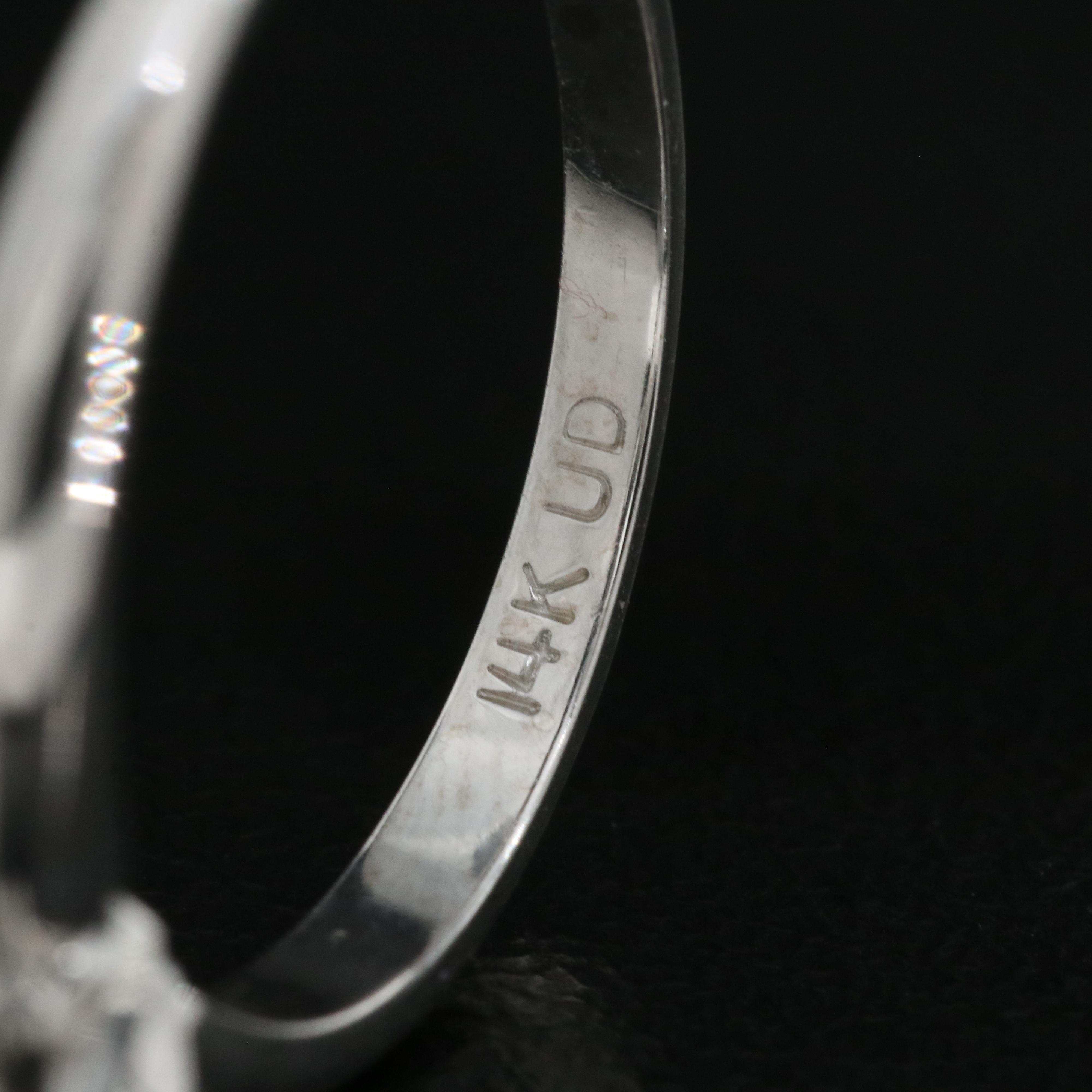 14K 0.84 CT Diamond Solitaire Ring