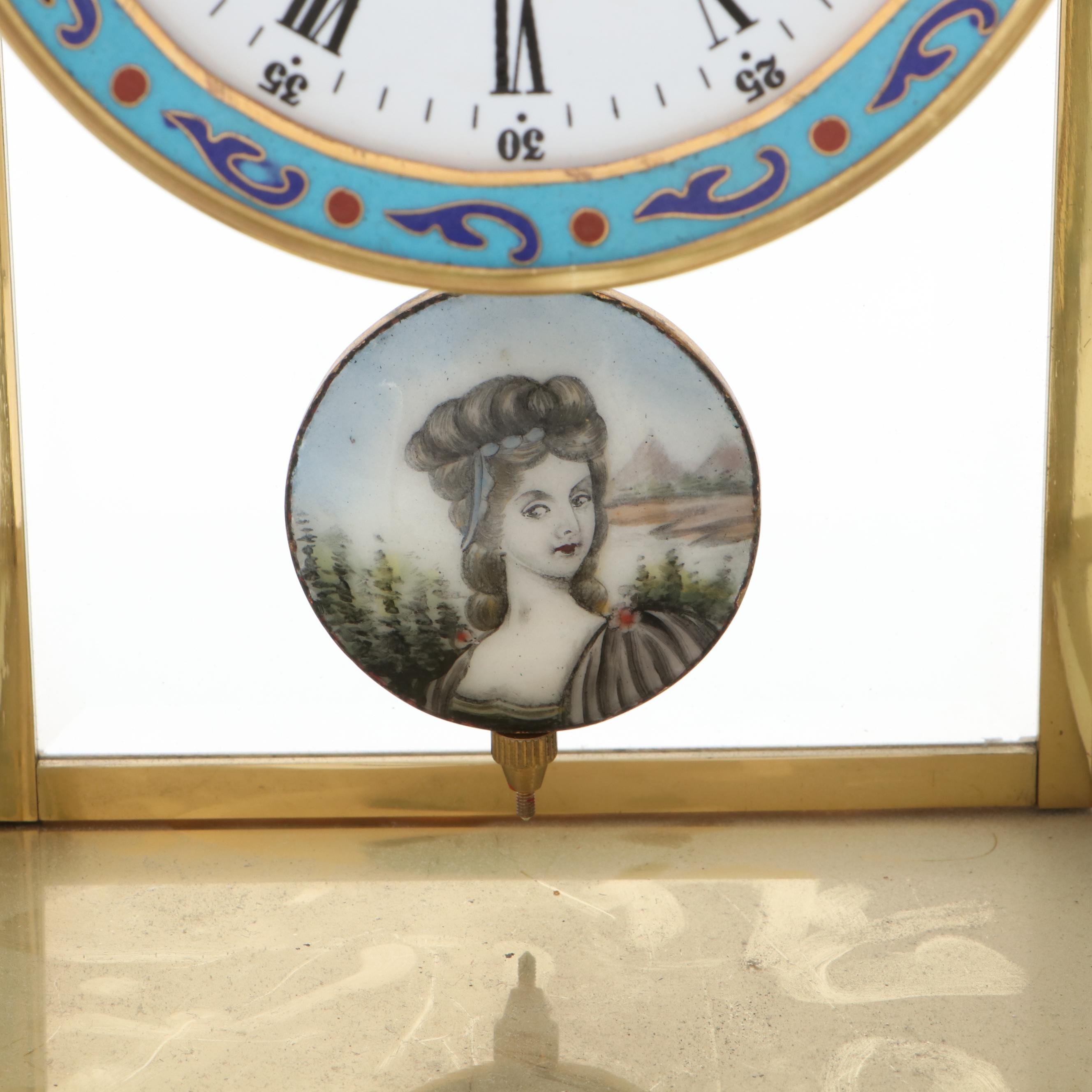 Chinese Export Cloisonné French Style Carriage Clock