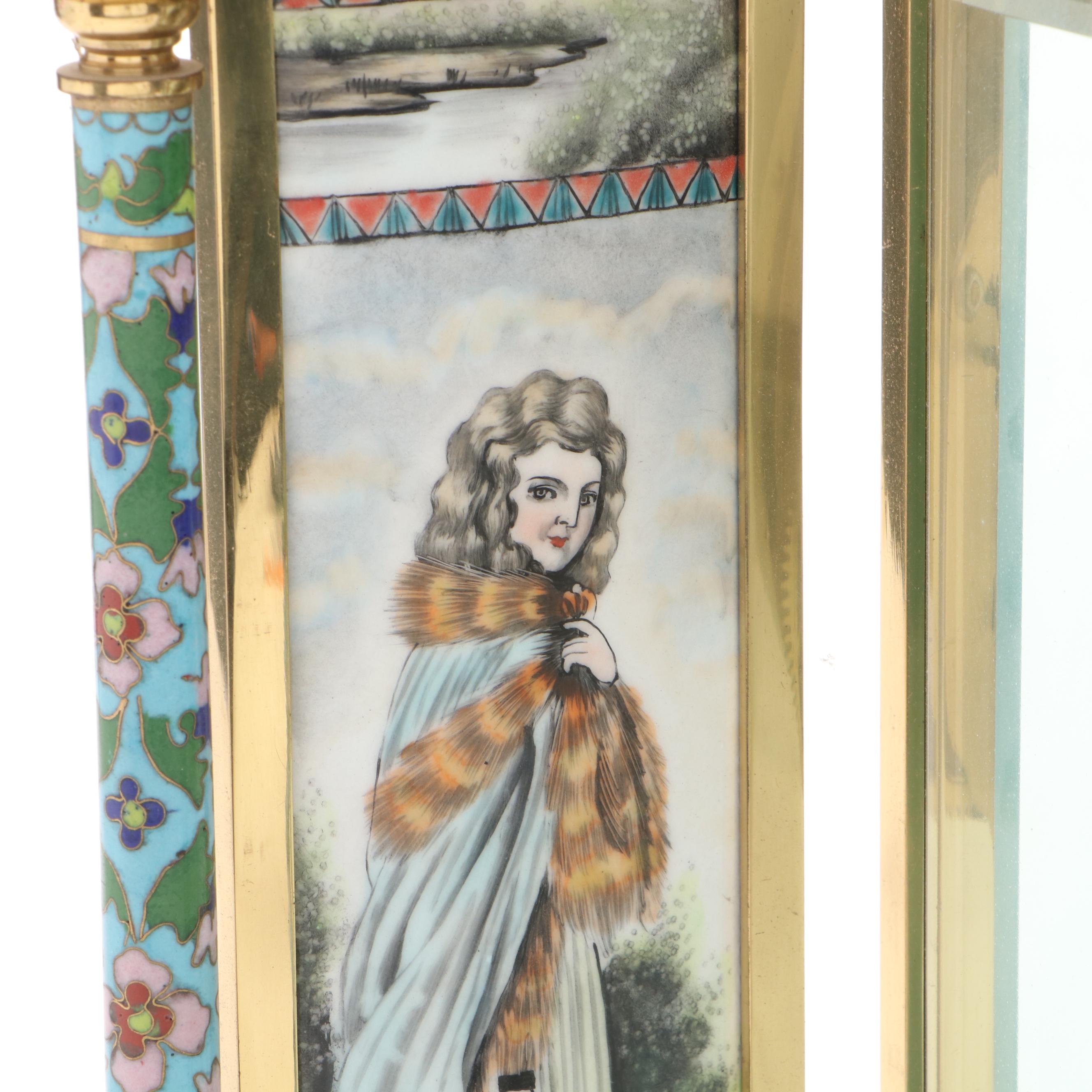 Chinese Export Cloisonné French Style Carriage Clock