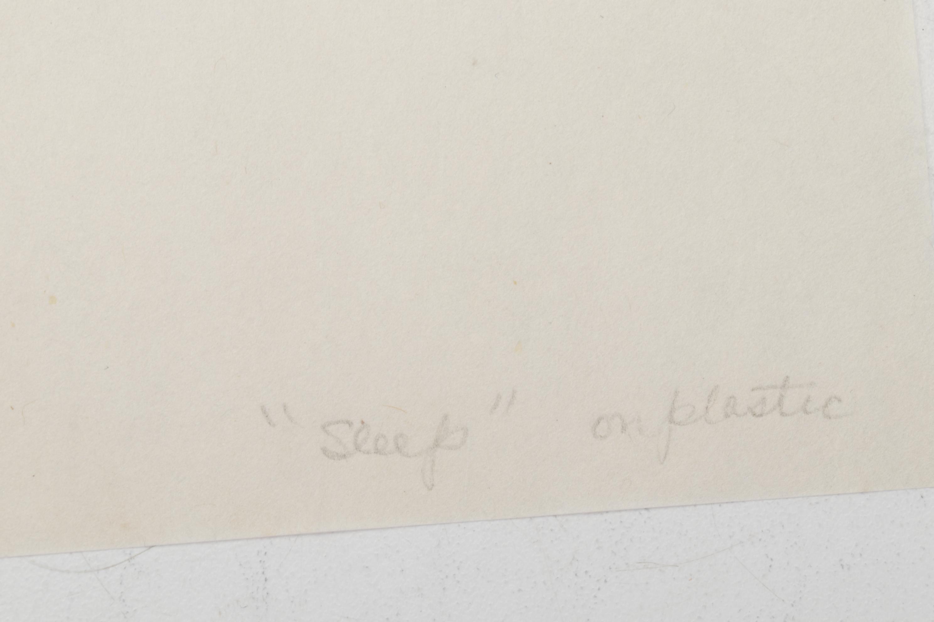 Franklin Folger Female Portrait Study Etchings and Drypoints, Circa 1970