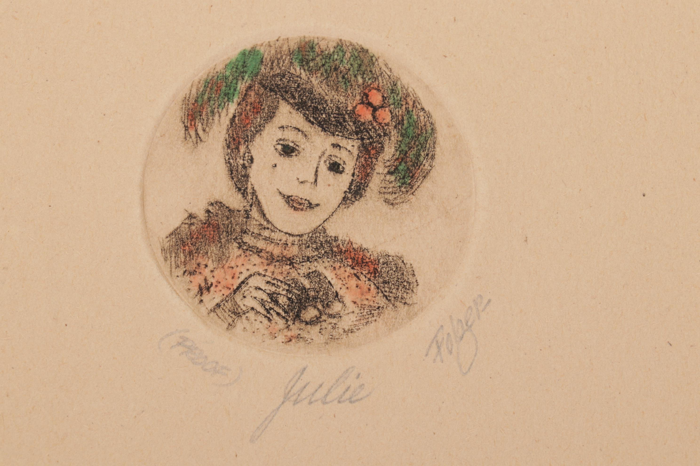 Franklin Folger Female Portrait Study Etchings and Drypoints, Circa 1970