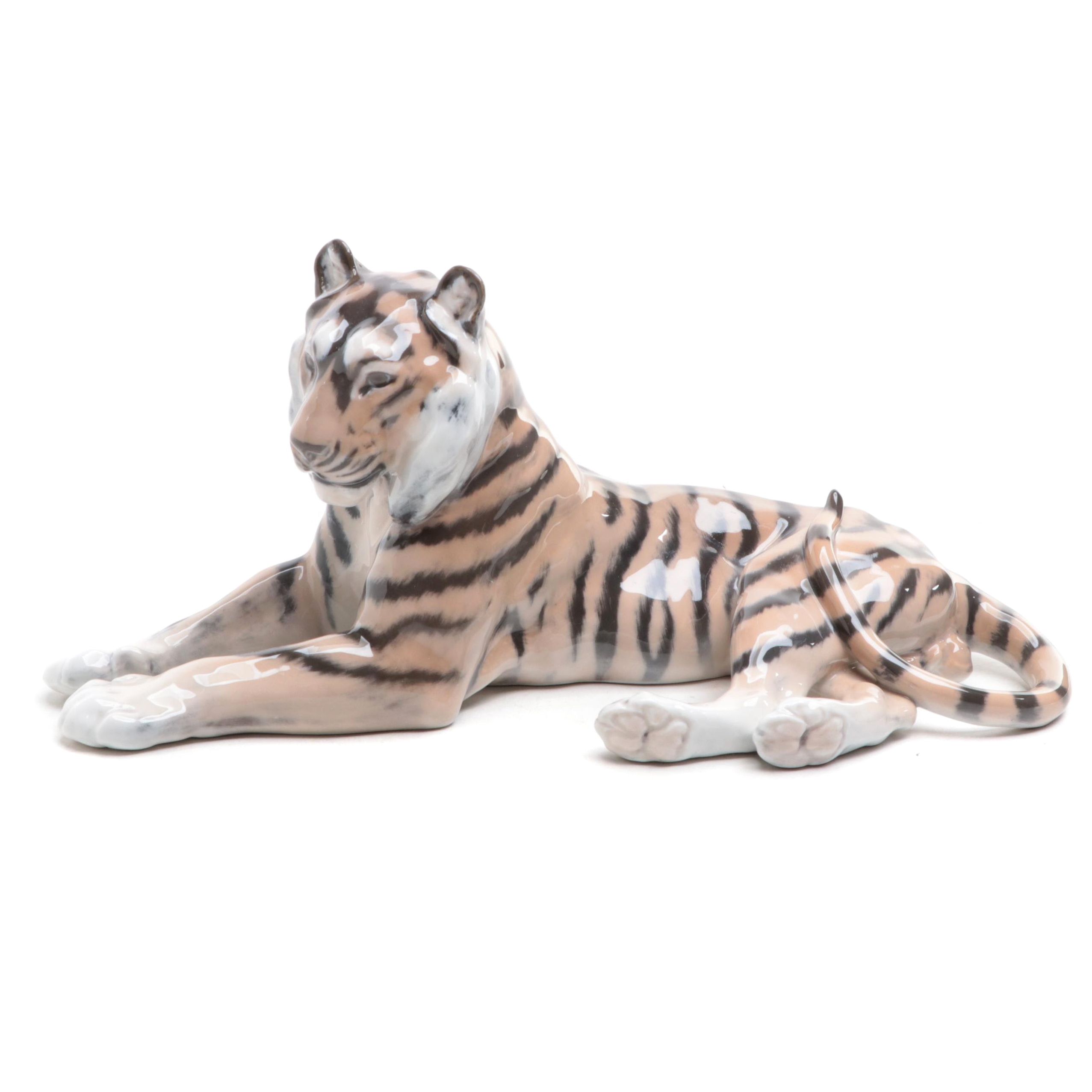Royal Copenhagen "Tiger" Porcelain Figurine, 1969–1973