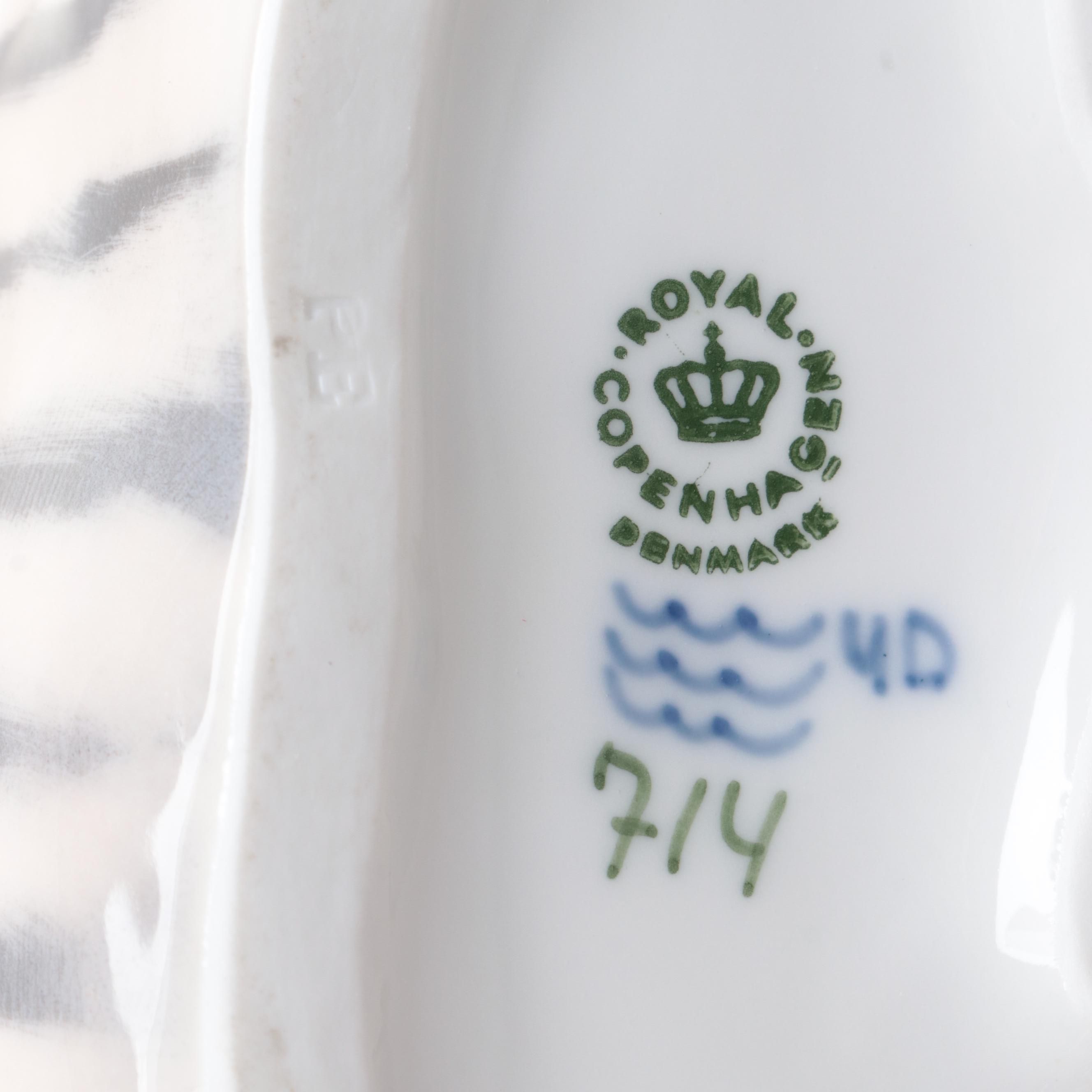 Royal Copenhagen "Tiger" Porcelain Figurine, 1969–1973