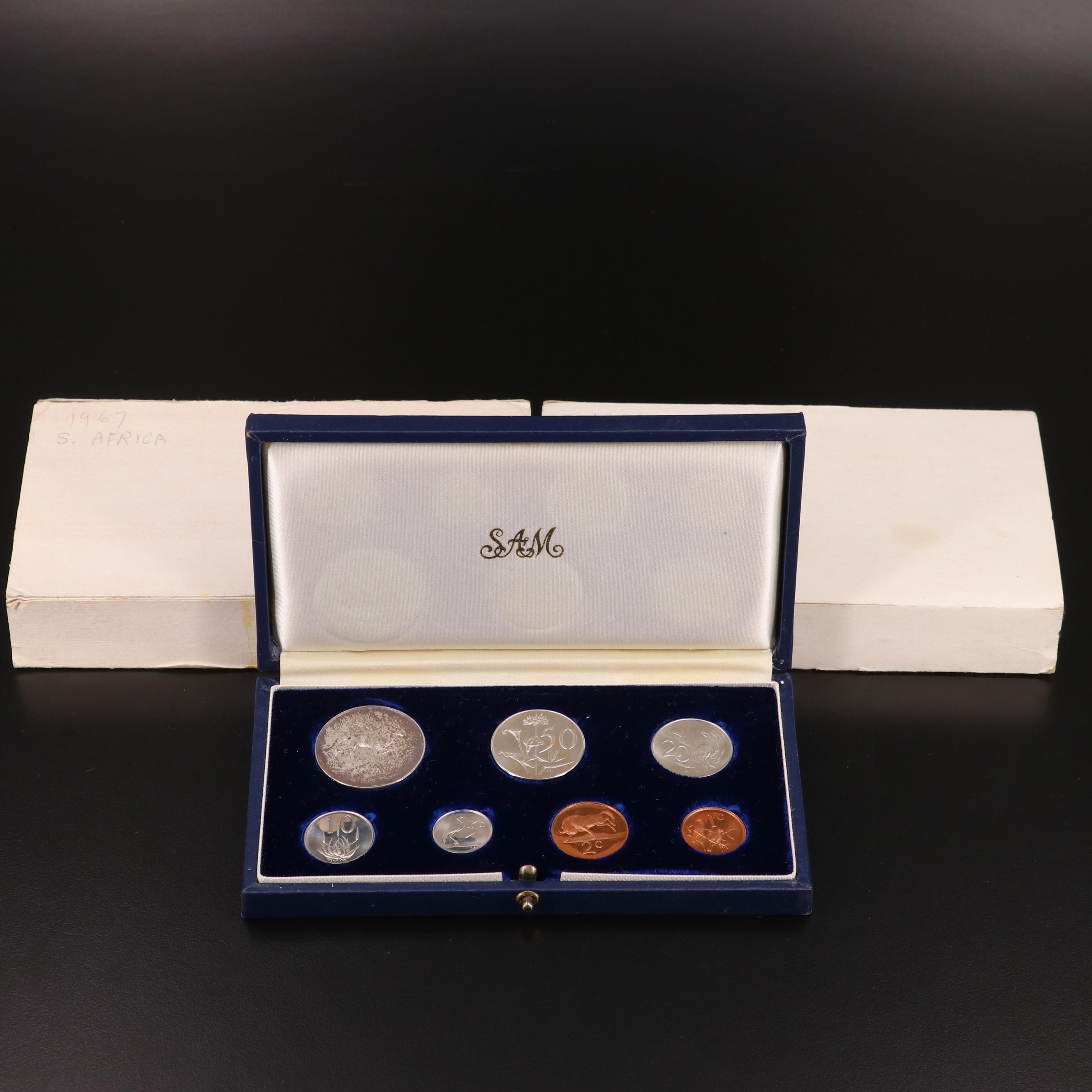 Collection of Seven Canada and South Africa Silver Proof and Proof-Like Sets