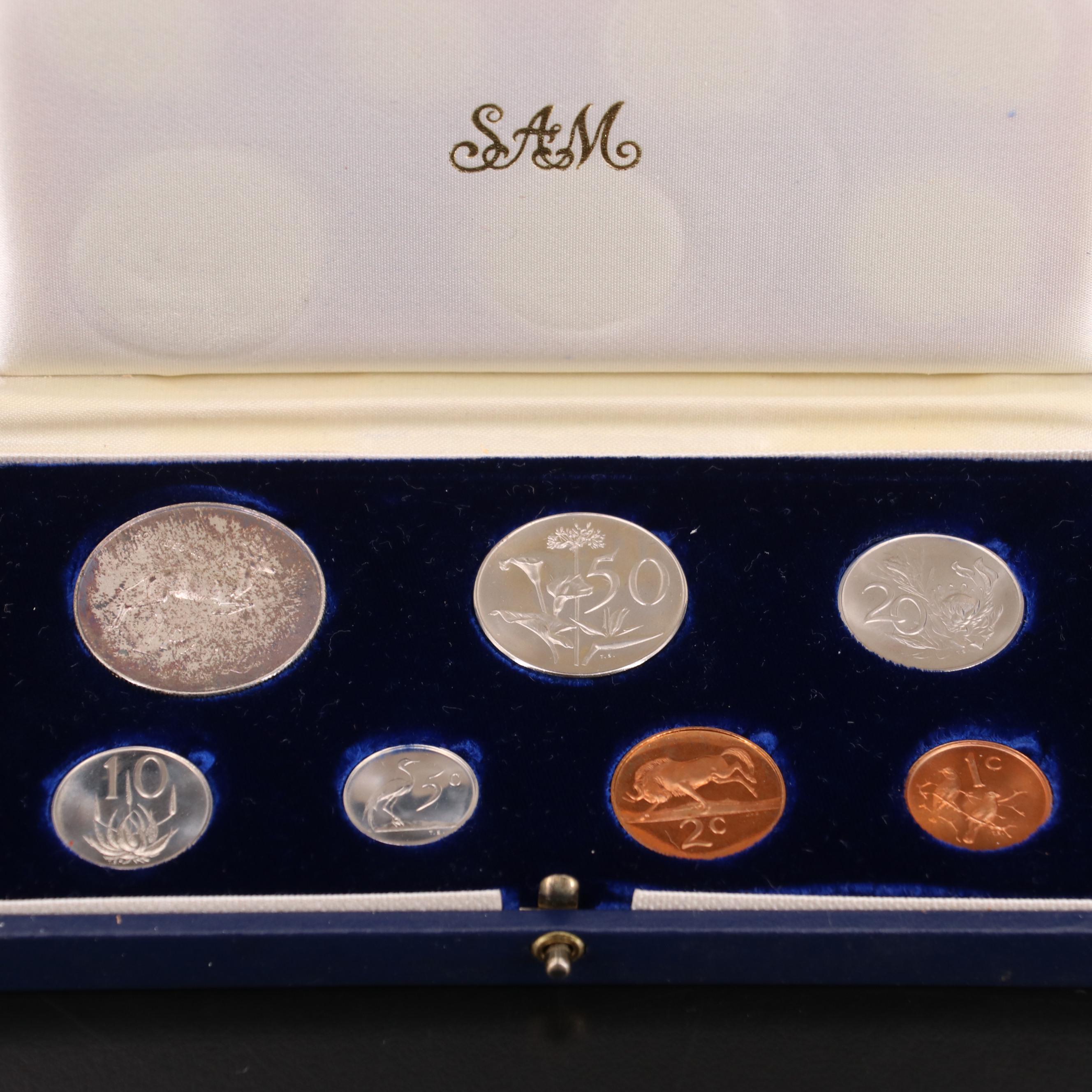 Collection of Seven Canada and South Africa Silver Proof and Proof-Like Sets