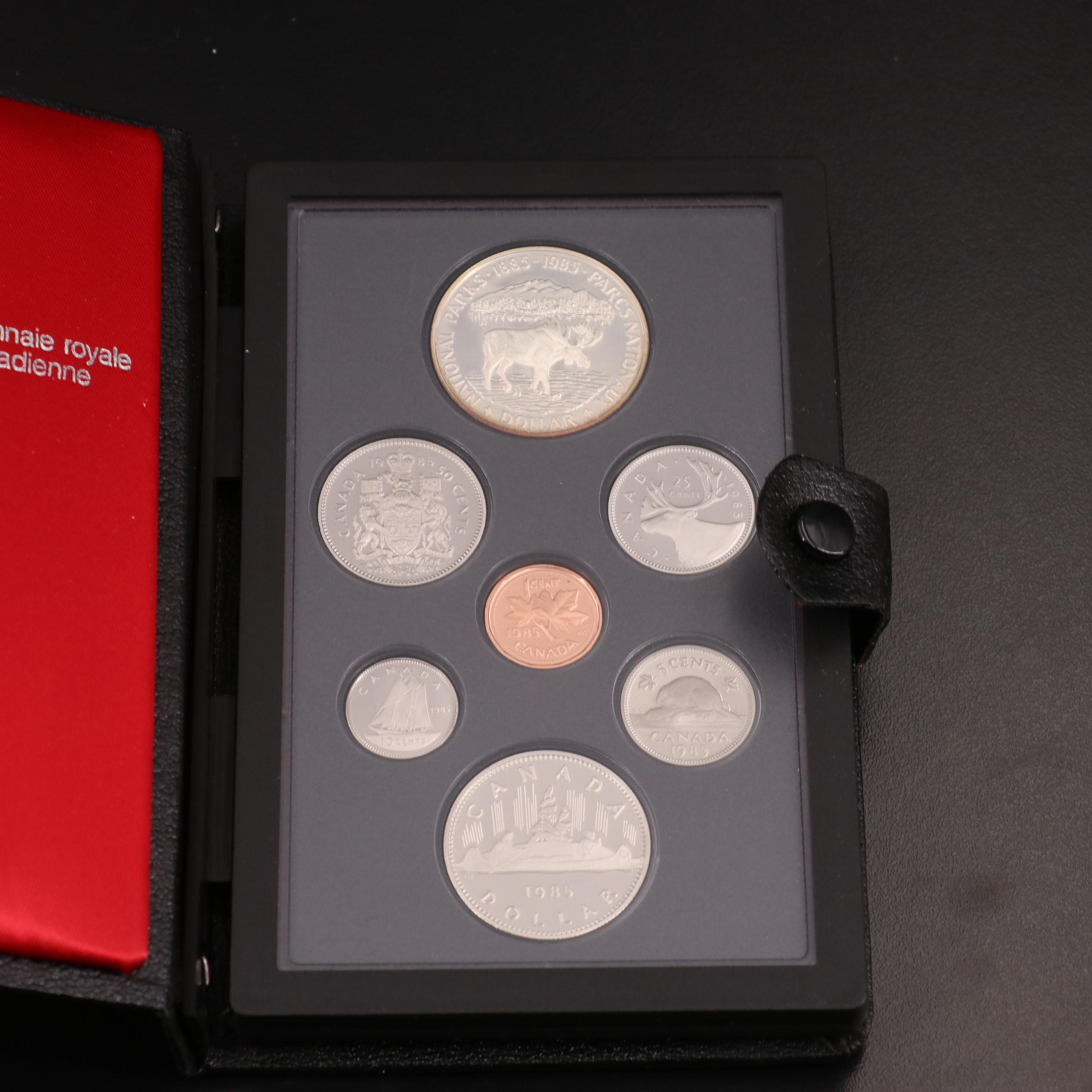 Collection of Seven Canada and South Africa Silver Proof and Proof-Like Sets